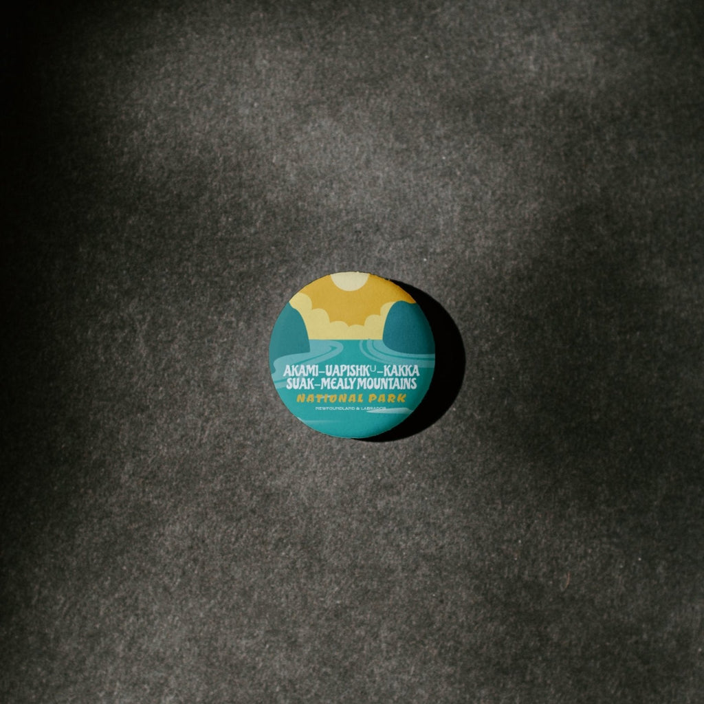 Akami-Uapishk-KakKasuak-Mealy Mountains National Park of Canada Pinback Button