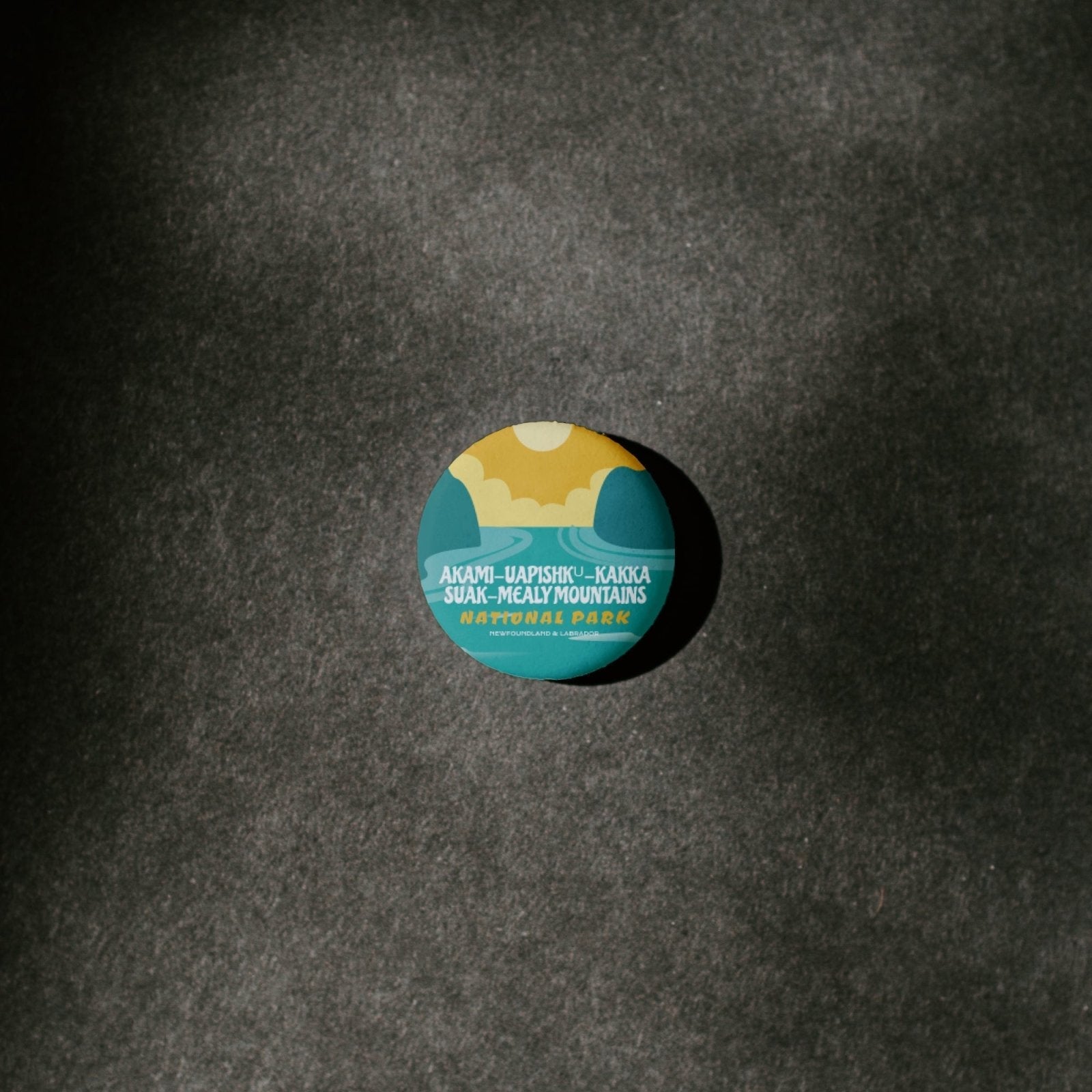 Akami-Uapishk-KakKasuak-Mealy Mountains National Park of Canada Pinback Button