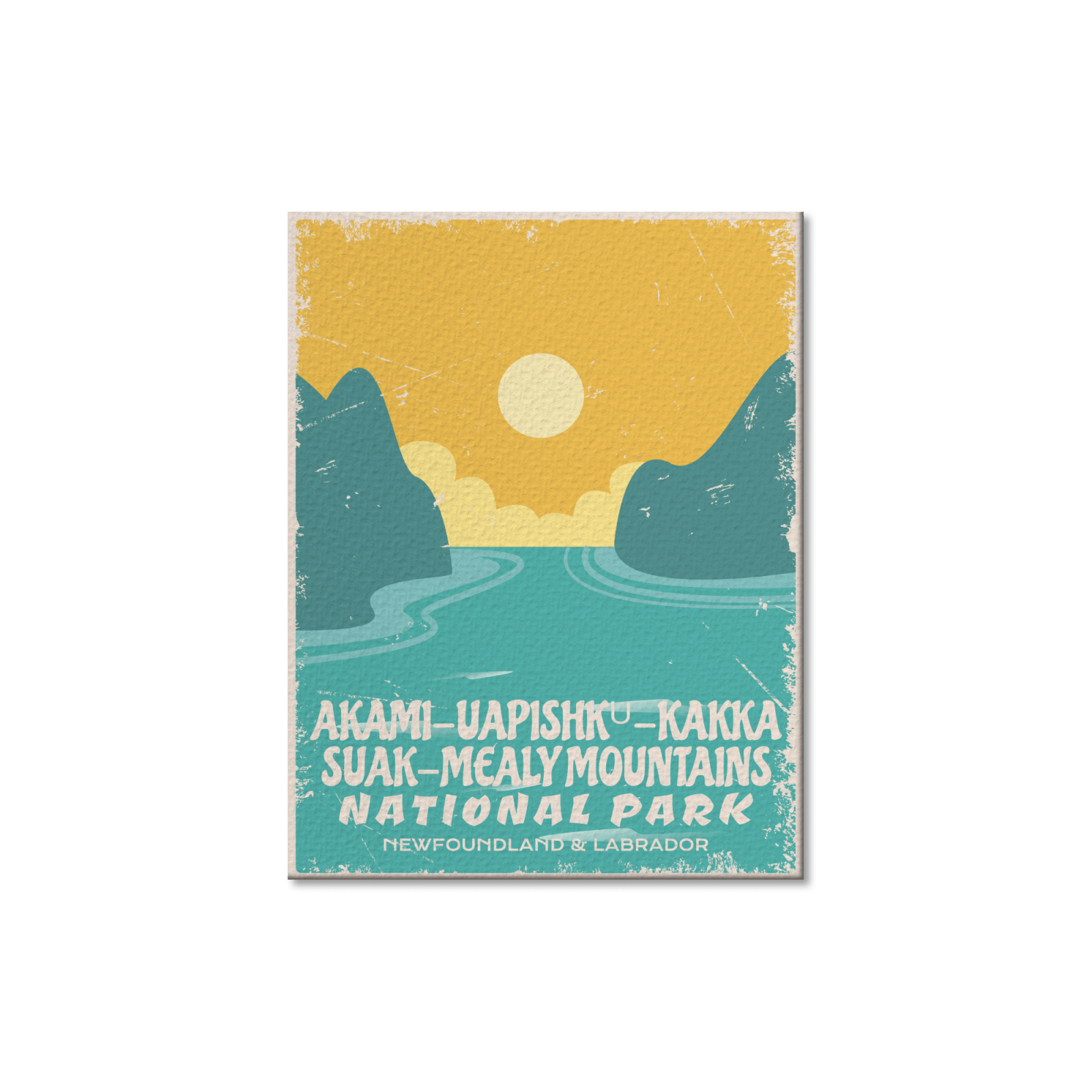 Carte postale du parc national Akami-Uapishku-KakKasuak-Mealy au Canada