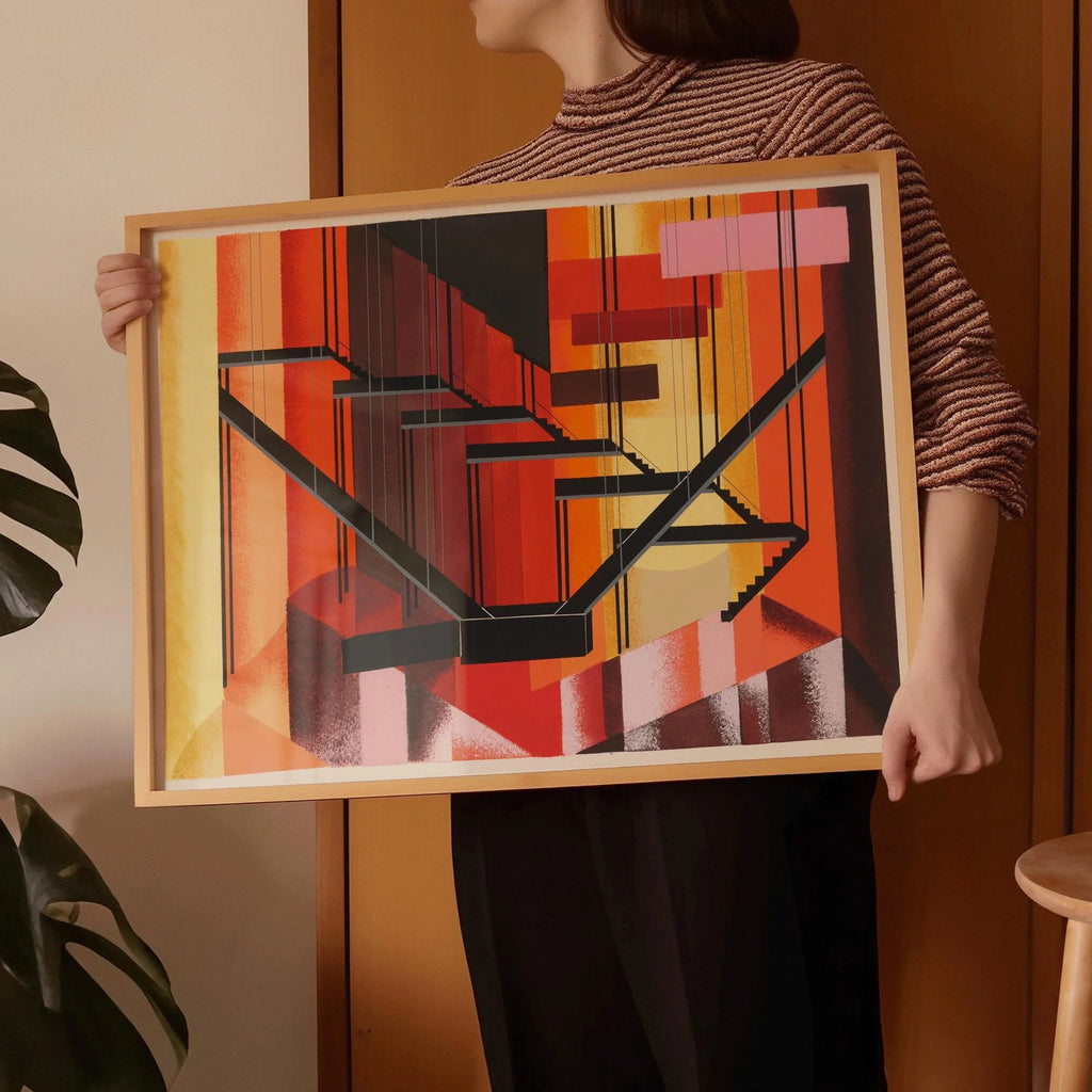 Alexandra Exter - Maquettes de Théâtre 13 PRINT | Art abstrait d'inspiration Bauhaus | Décoration murale moderniste audacieuse, disponible encadrée