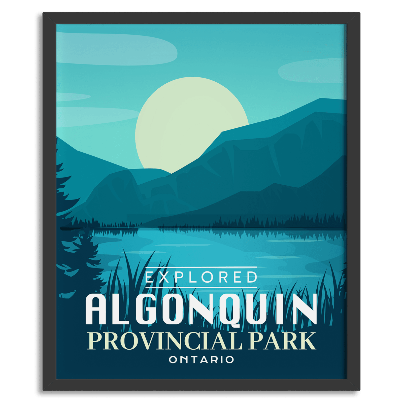 Algonquin Provincial Park 'Explored' Poster