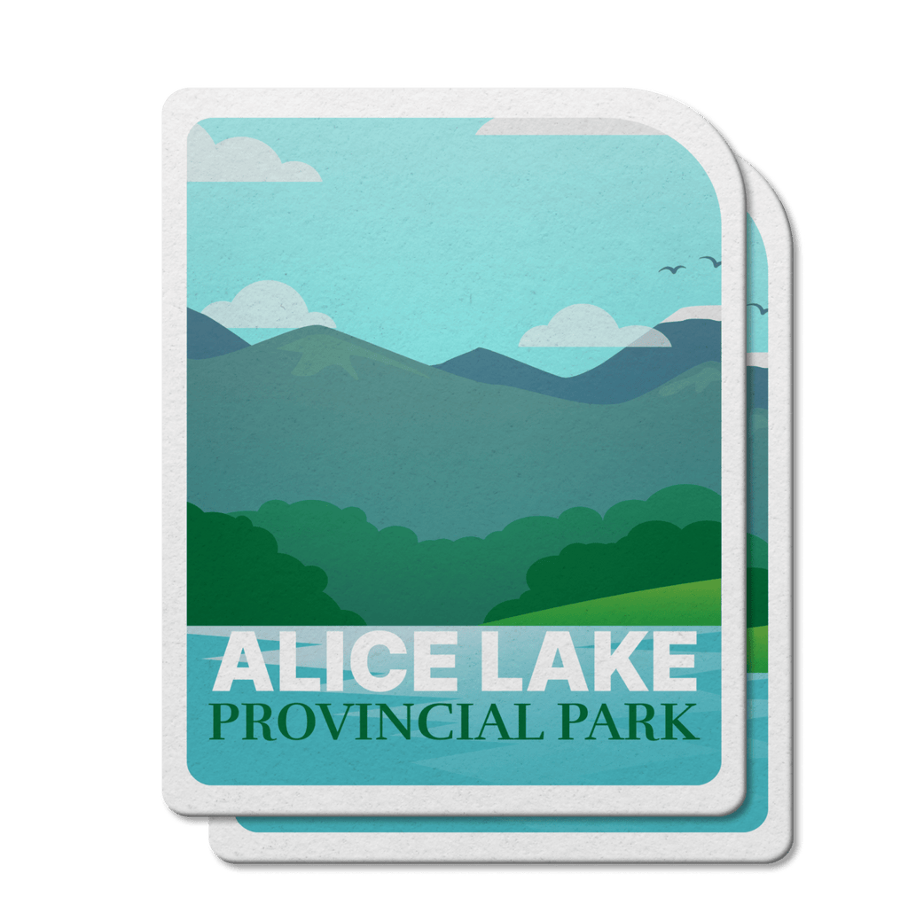 Alice Lake British Columbia Provincial Park Waterproof Vinyl Sticker, Canada Parks