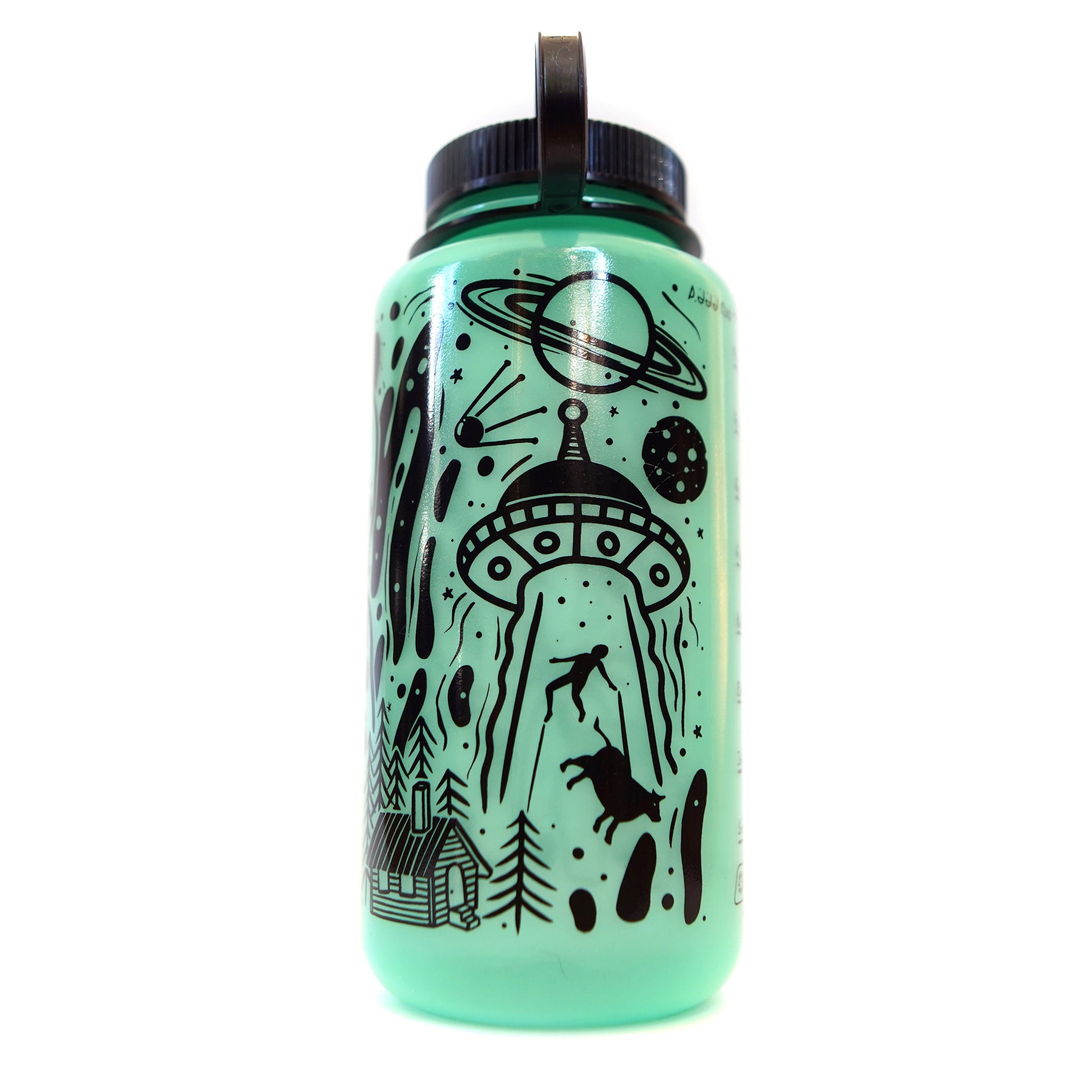 Glow in the Dark Alien 32 oz Nalgene Water Bottle