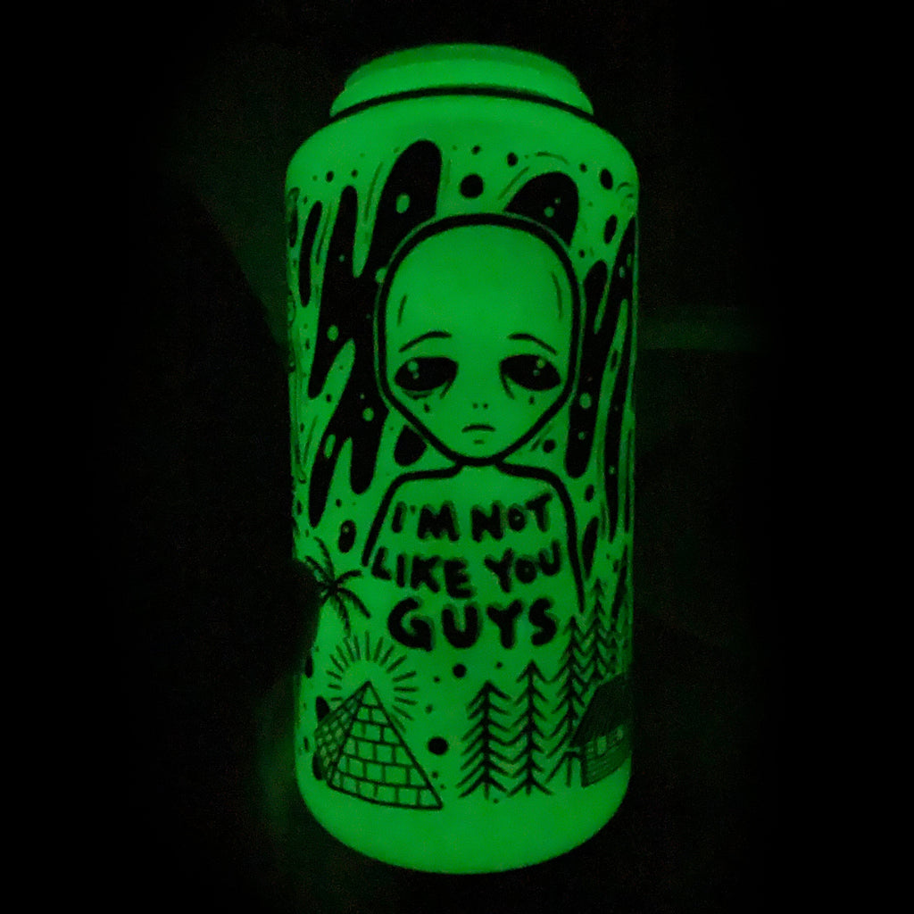 Glow in the Dark Alien 32 oz Nalgene Water Bottle