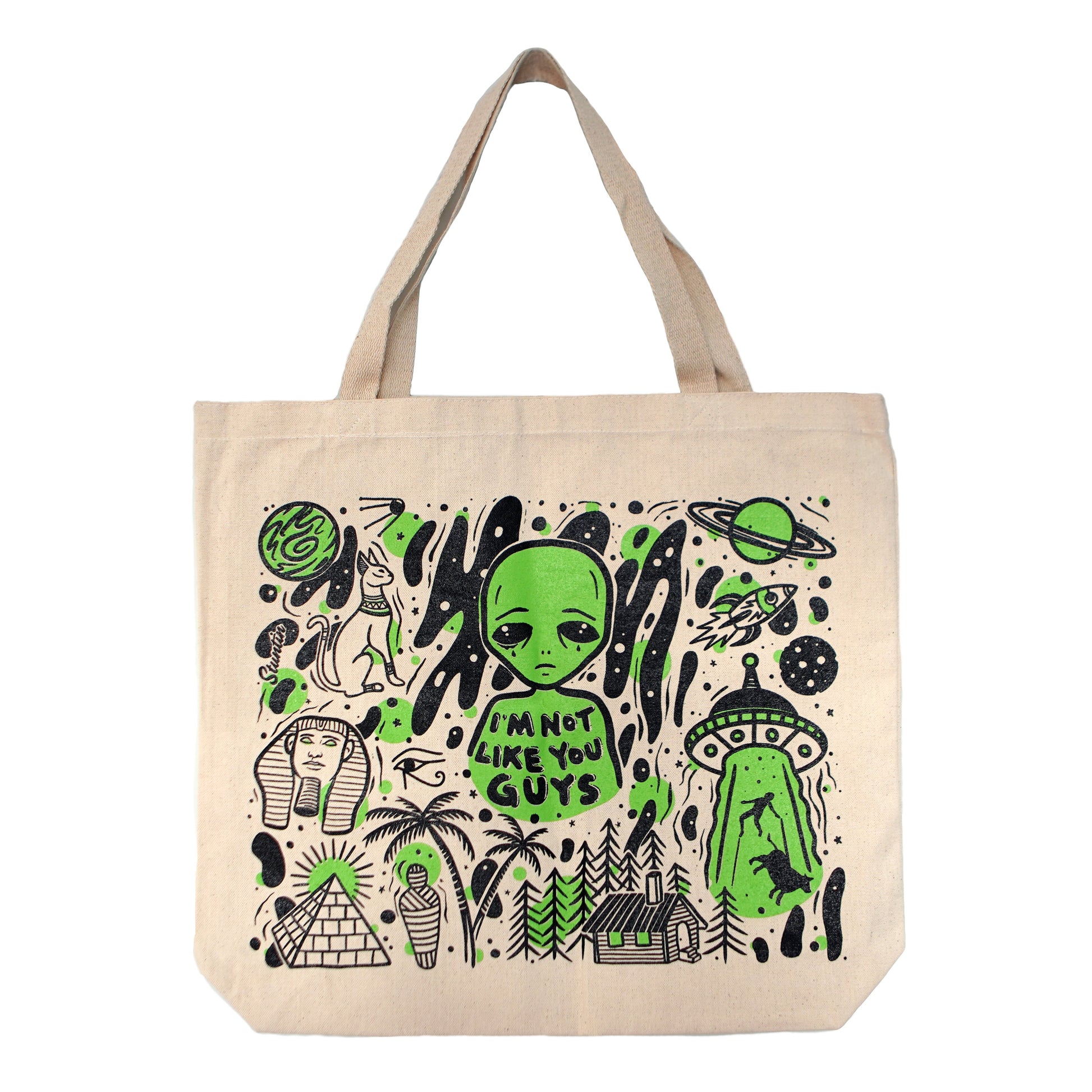 Aliens Exist Tote Bag