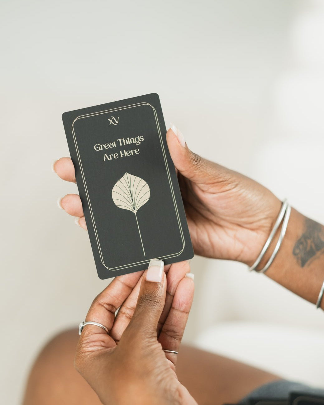 Cartes d'affirmation de guidage alignées