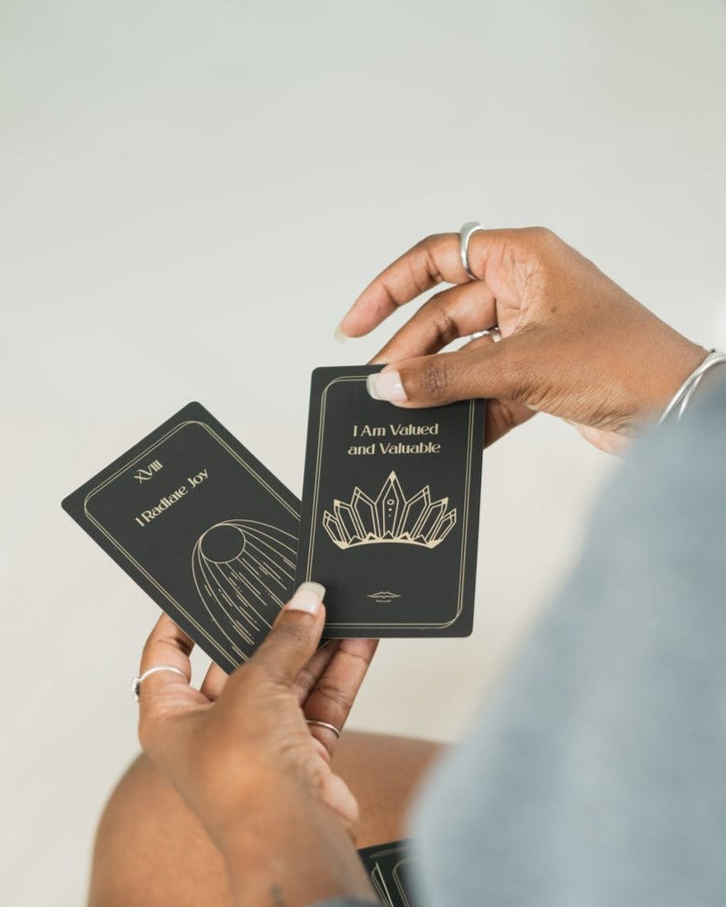 Cartes d'affirmation de guidage alignées