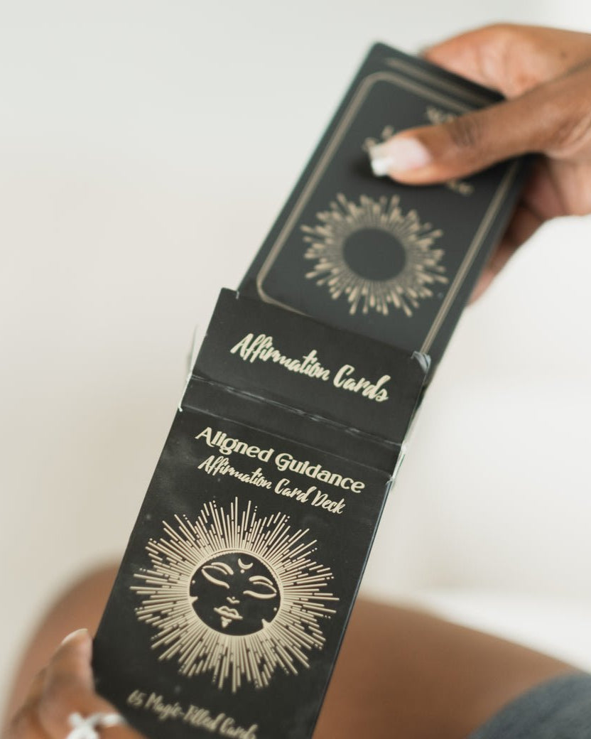 Cartes d'affirmation de guidage alignées