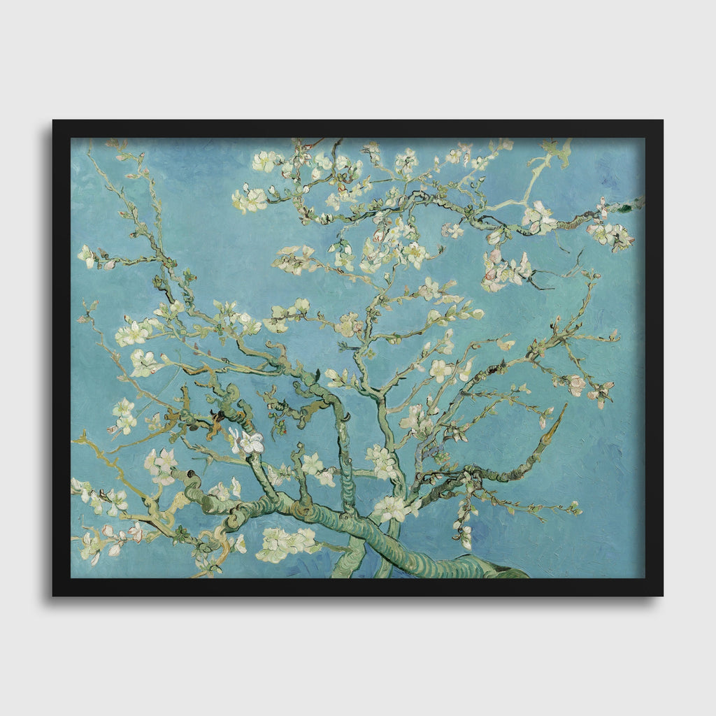 Reproduction d'art « Amandiers en fleurs » de Van Gogh : Impression giclée d'art, option encadrée