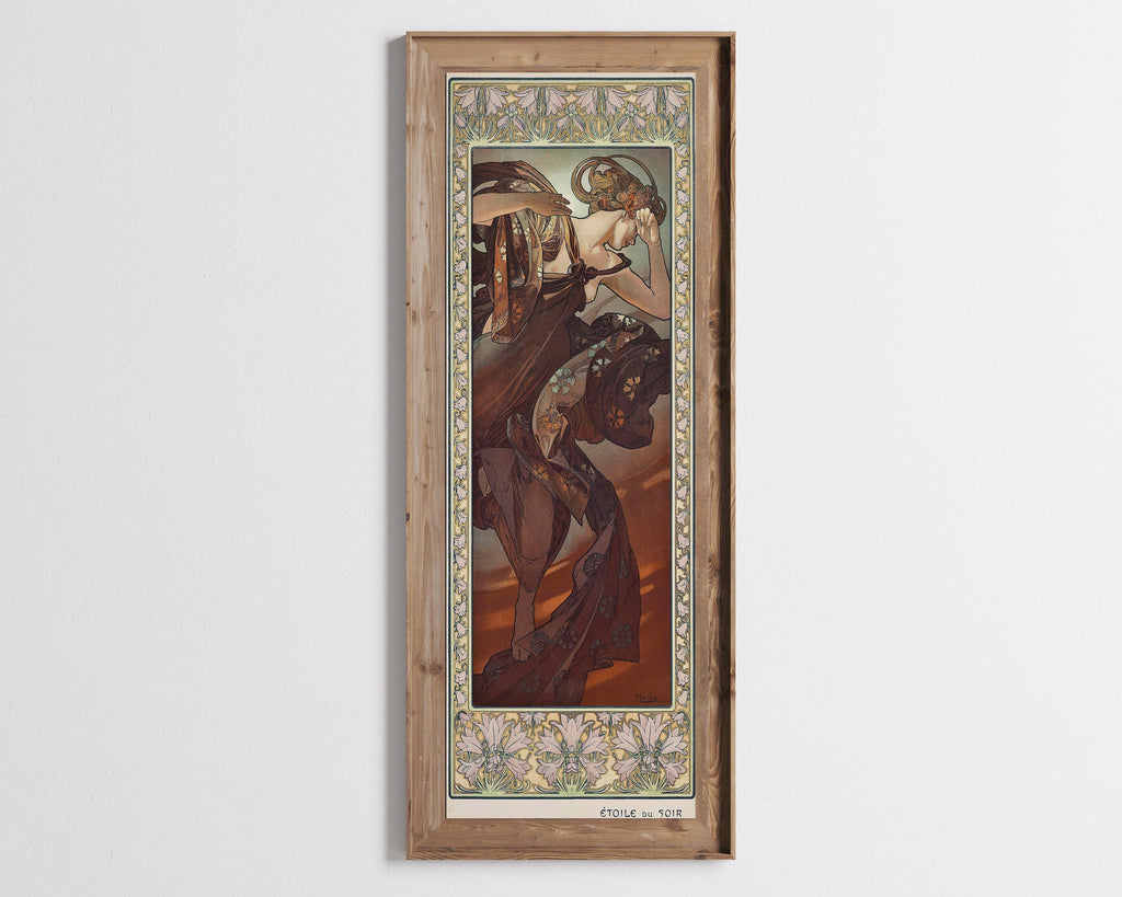 Alphonse Mucha - L'Étoile du Soir Art Nouveau Vintage Poster