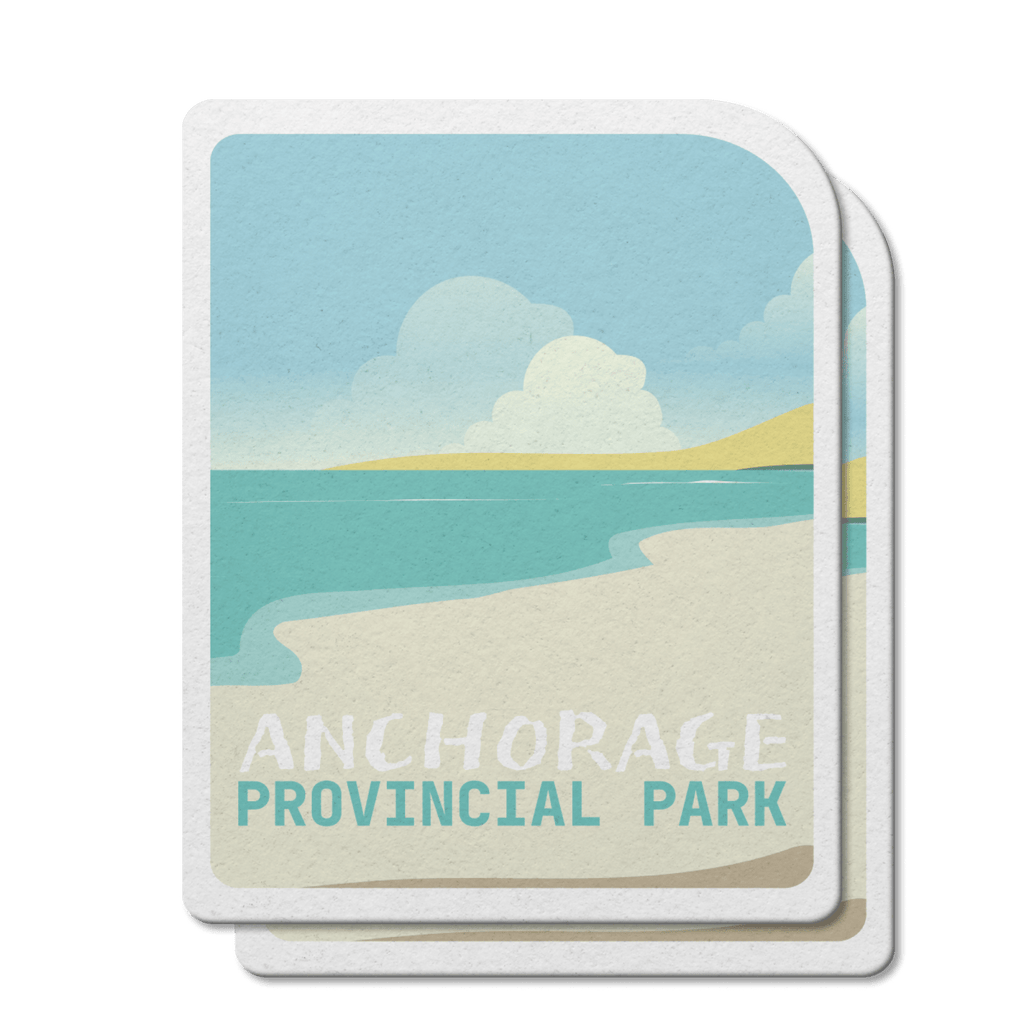 Autocollant en vinyle imperméable du parc provincial Anchorage, Nouveau-Brunswick 