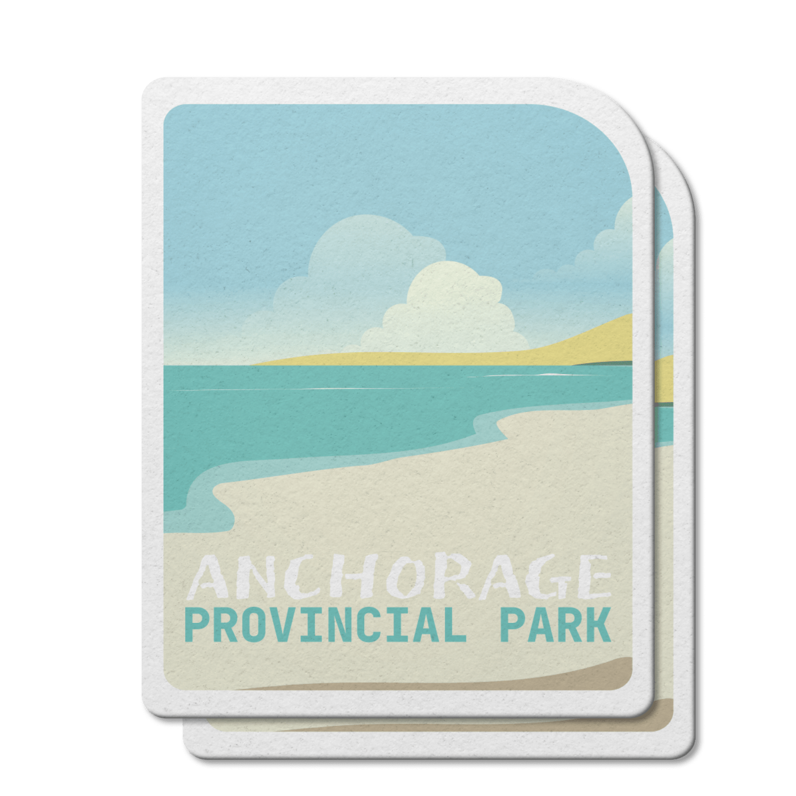 Autocollant en vinyle imperméable du parc provincial Anchorage, Nouveau-Brunswick 