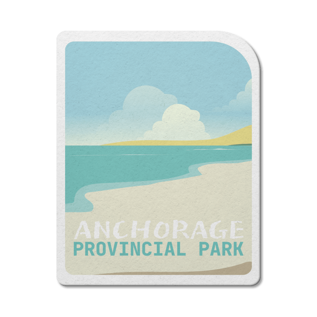 Autocollant en vinyle imperméable du parc provincial Anchorage, Nouveau-Brunswick 