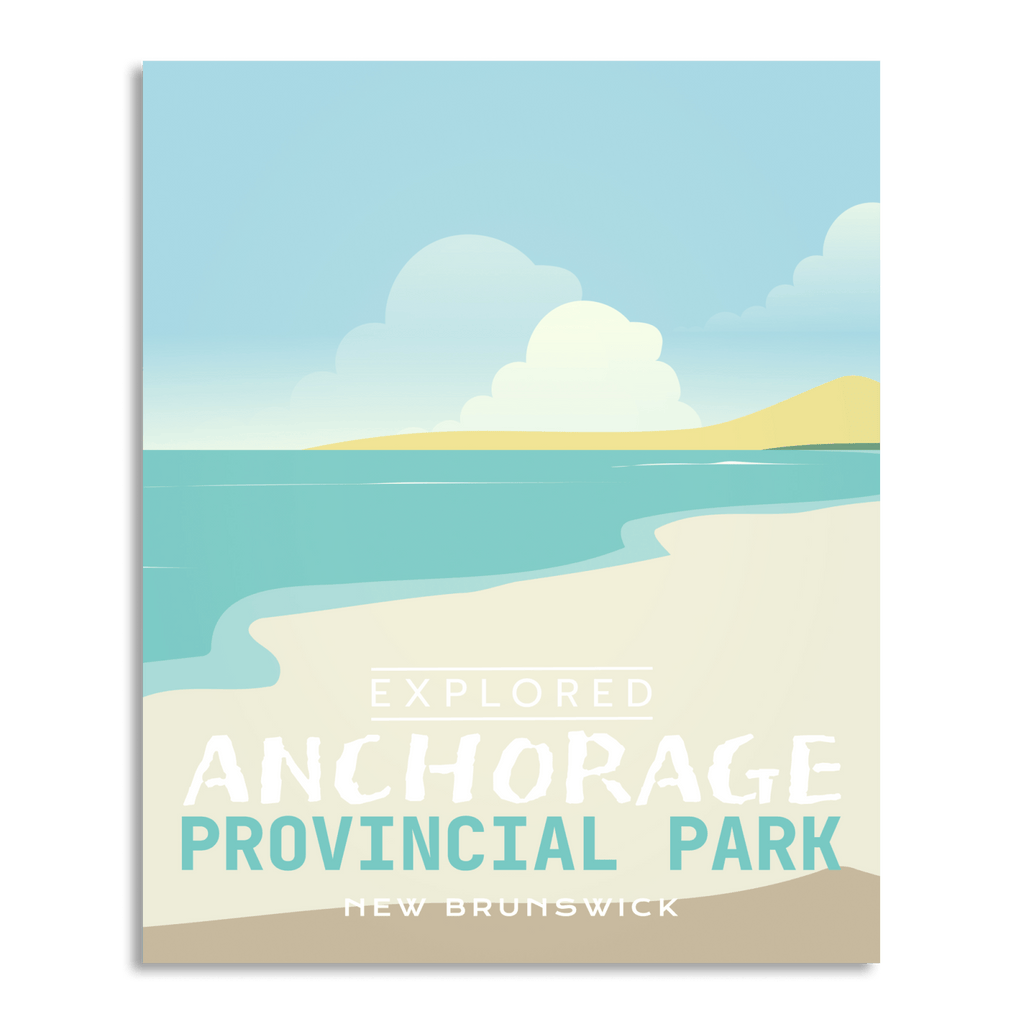 Affiche « Explorée » du parc provincial d’Anchorage