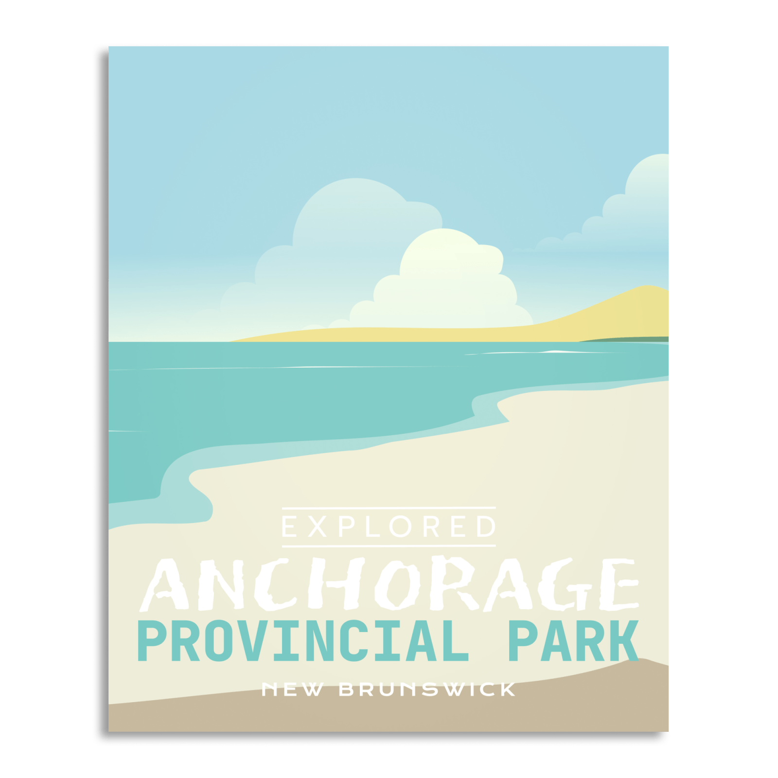 Affiche « Explorée » du parc provincial d’Anchorage