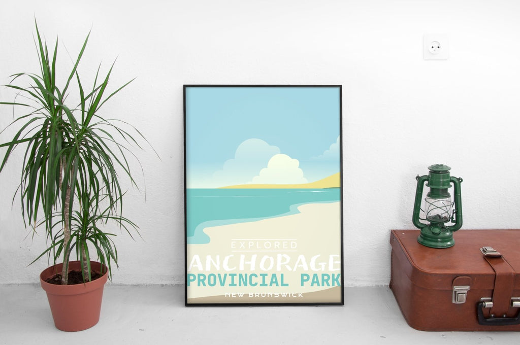 Affiche « Explorée » du parc provincial d’Anchorage