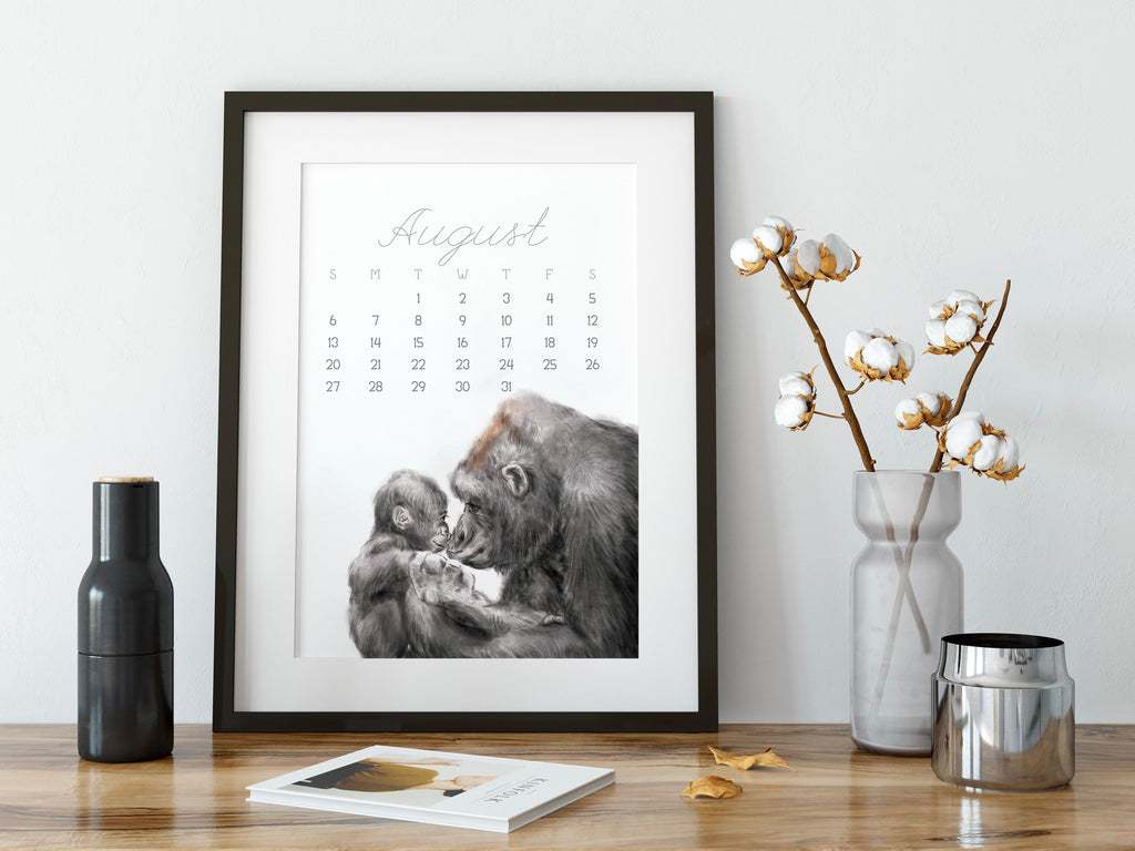 Calendrier de bureau 2026 : Bébé et Maman