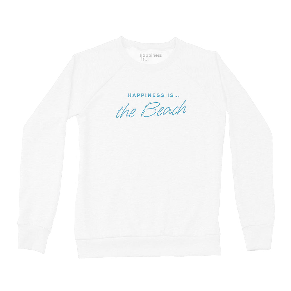 Women's Beach Crew Sweatshirt, White