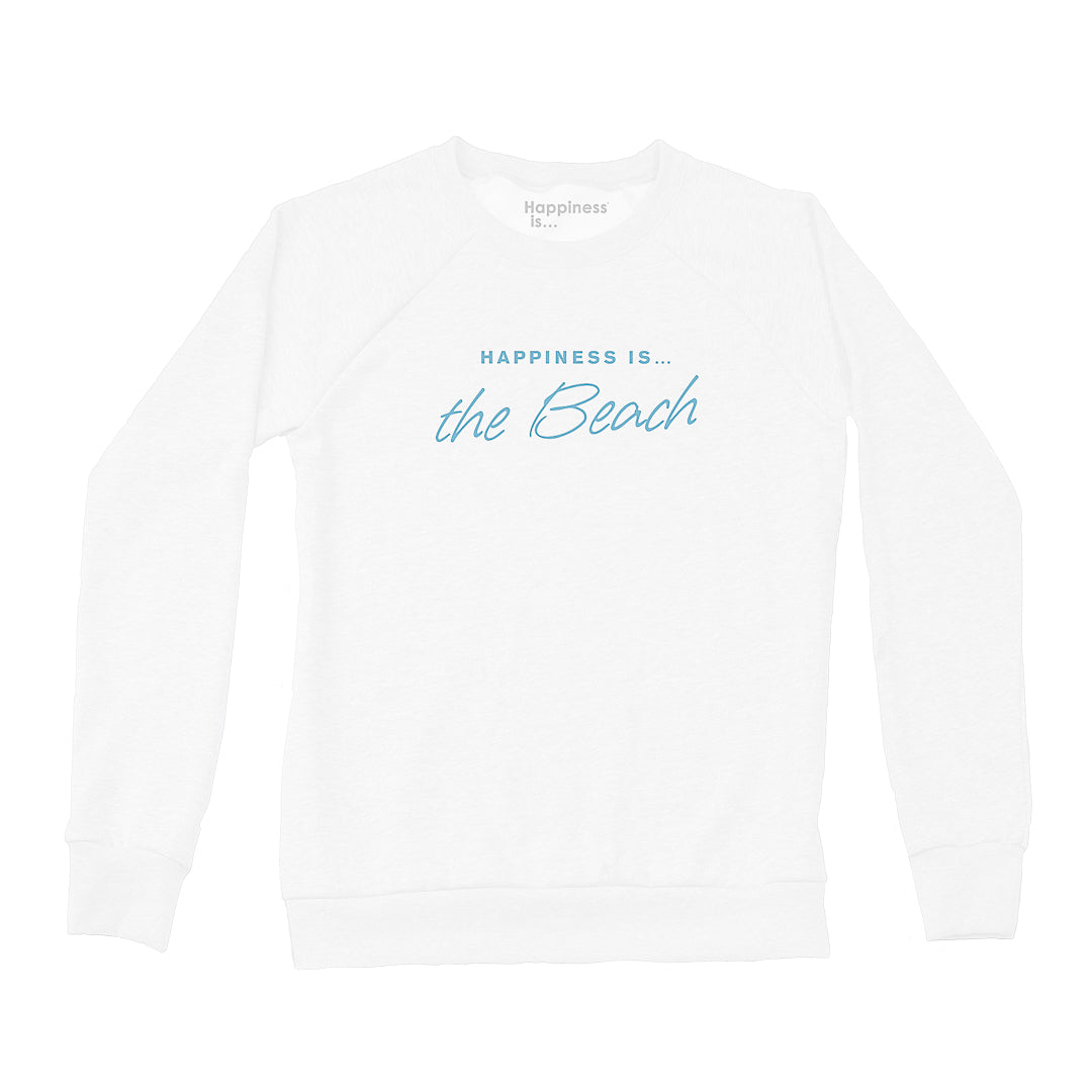 Women's Beach Crew Sweatshirt, White