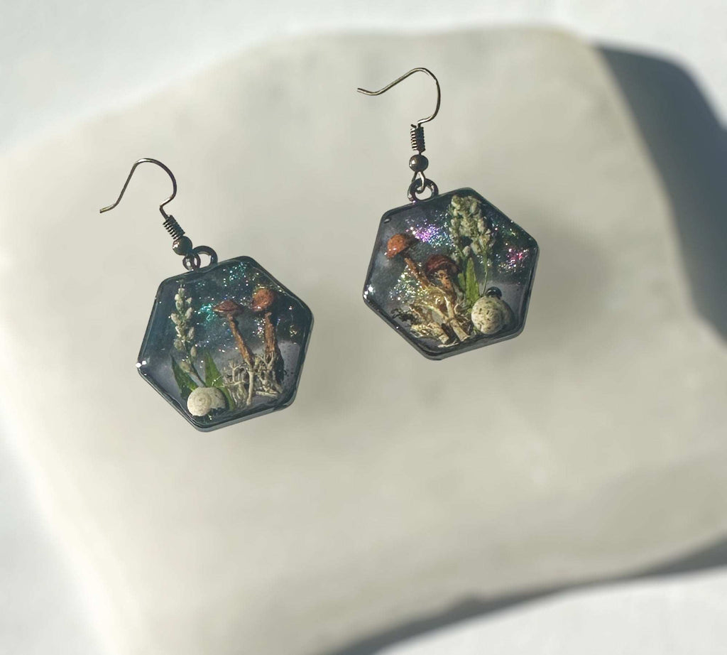 Mushroom Magic in the Forest: Whimsical Earring Set