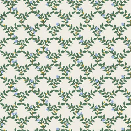 Ronce; Rosier arbor - Crème métallisée, 1/4 yard