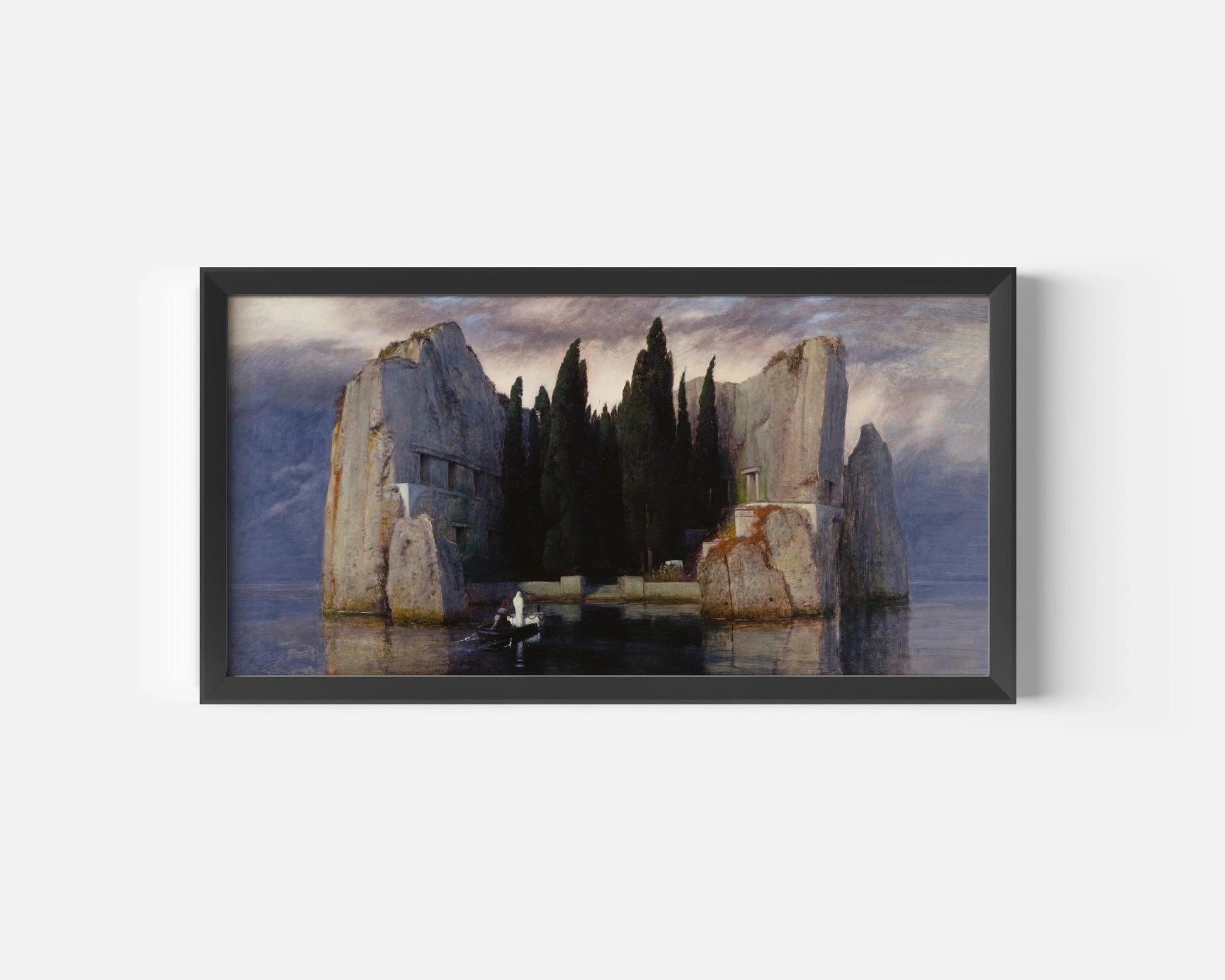 Arnold Böcklin - L'Île des Morts | Art symboliste étrange et évocateur | IMPRESSION | Disponible encadrée 2x1