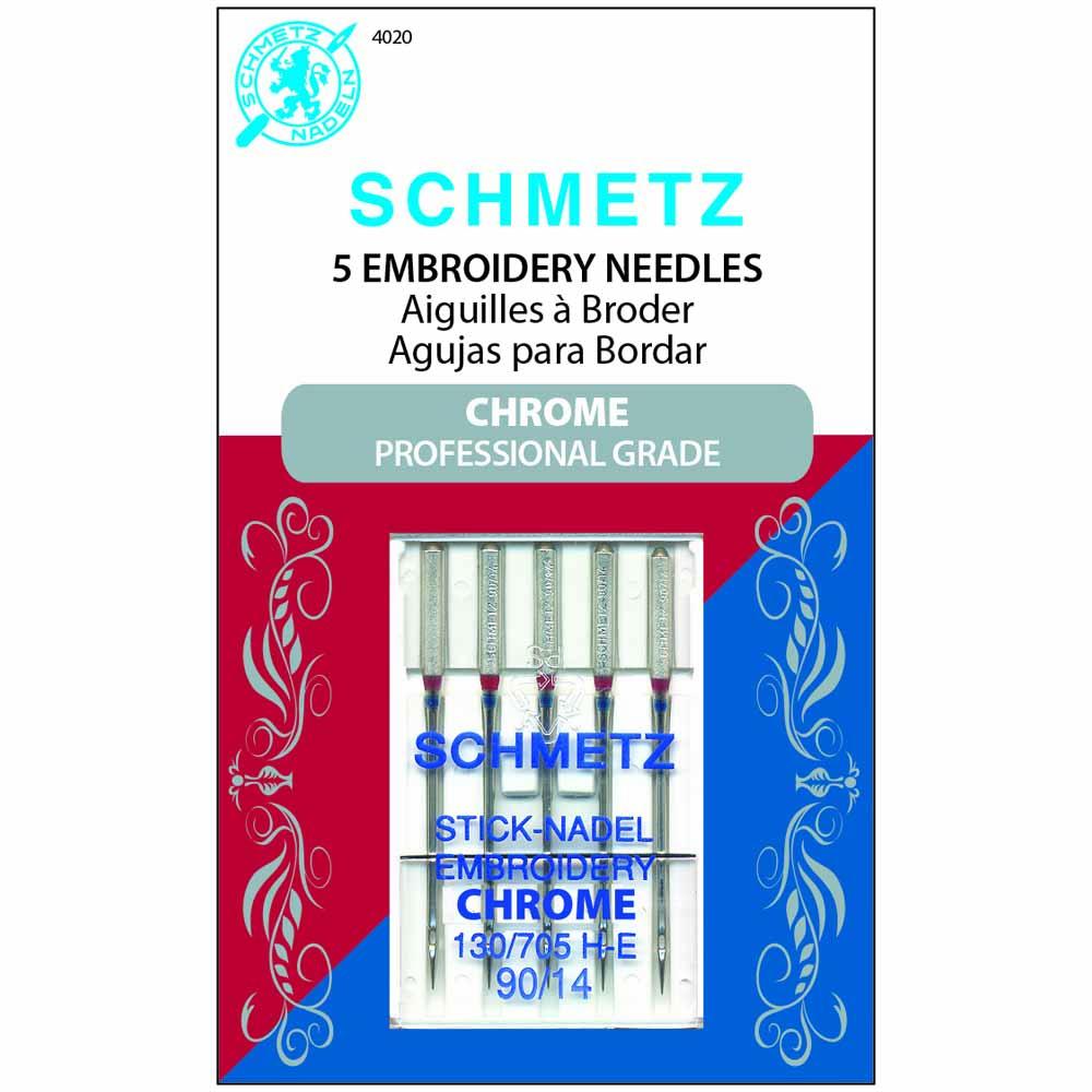 Broderie chromée SCHMETZ #4020 - 90/14 - 5 unités
