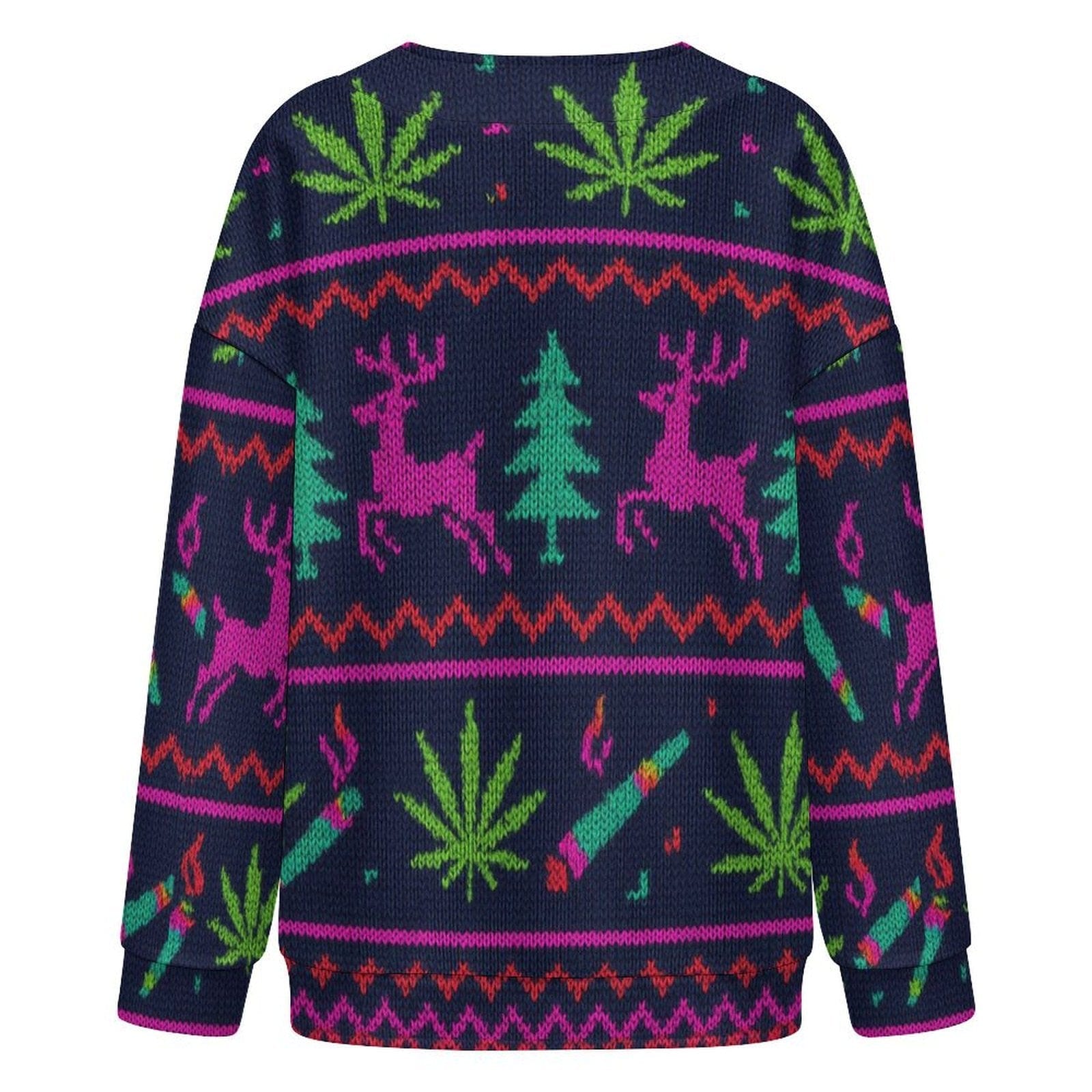 Neon Xmas Drop Shoulder Cardigan