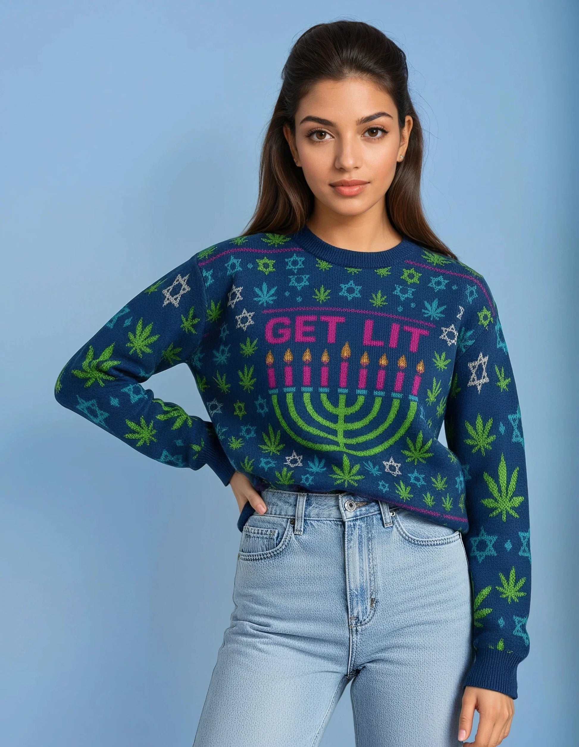 Get Lit Hannukah Sweatershirt