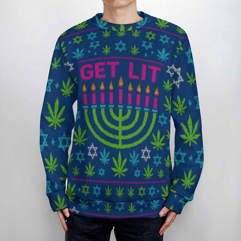 Get Lit Hannukah Sweatershirt