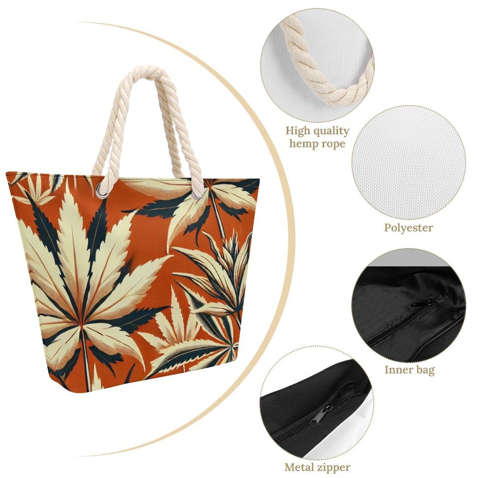 Sac fourre-tout en corde de chanvre Cali