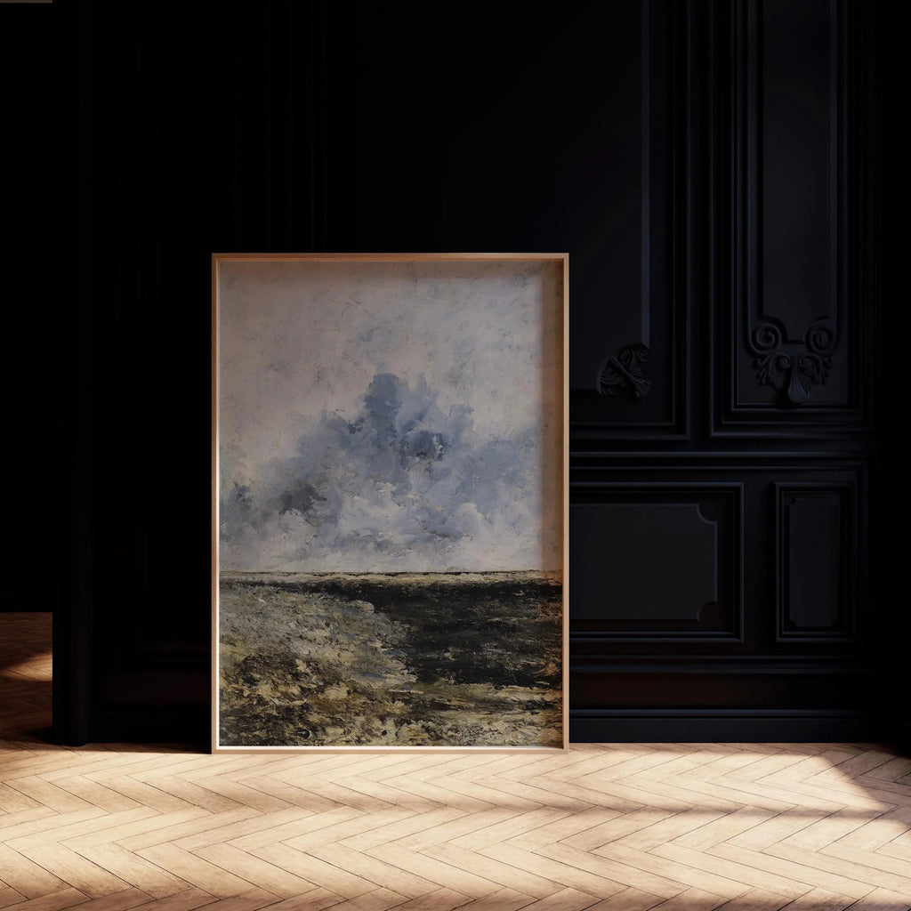 Estampe giclée d'une marine d'August Strindberg : Art impressionniste mélancolique