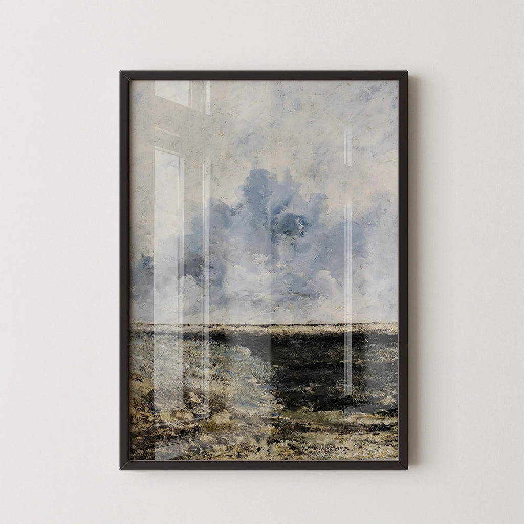 Estampe giclée d'une marine d'August Strindberg : Art impressionniste mélancolique