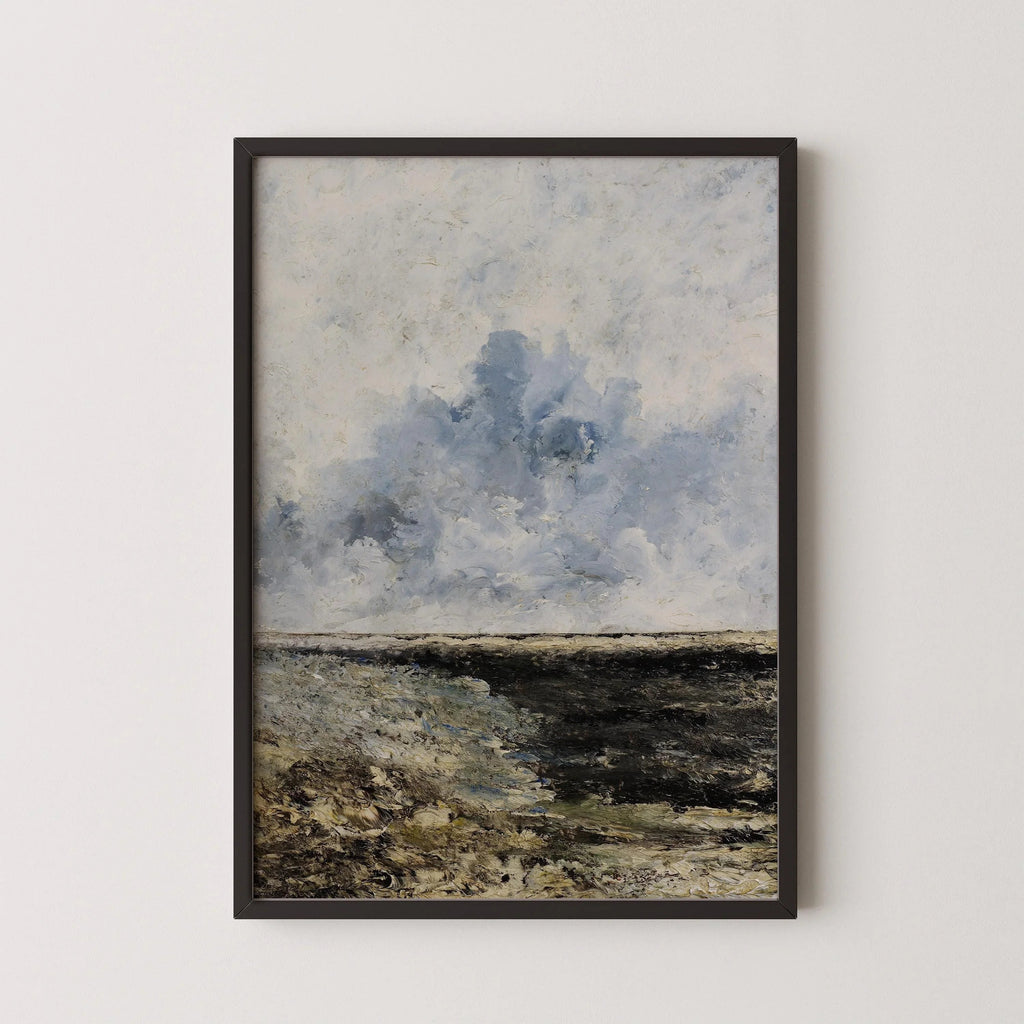 Estampe giclée d'une marine d'August Strindberg : Art impressionniste mélancolique
