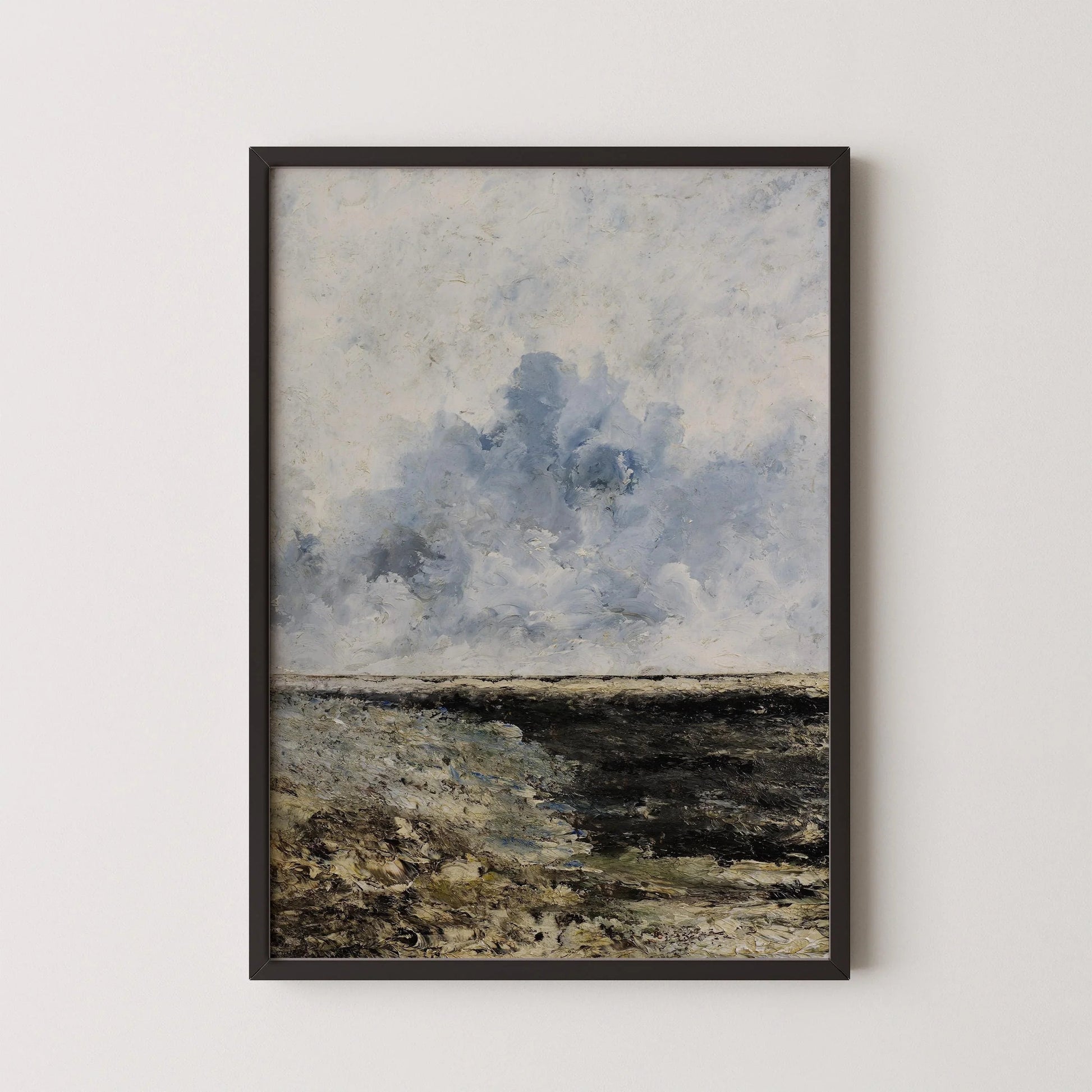 Estampe giclée d'une marine d'August Strindberg : Art impressionniste mélancolique