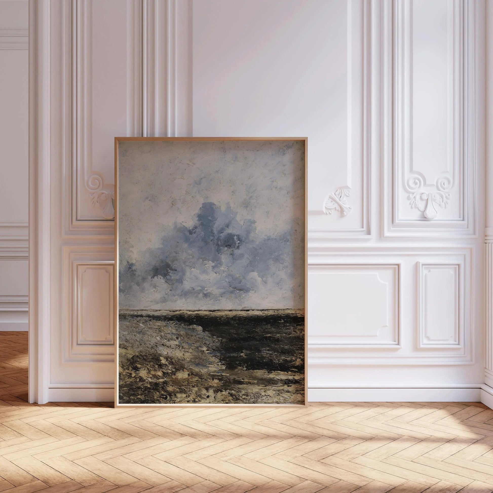 Estampe giclée d'une marine d'August Strindberg : Art impressionniste mélancolique