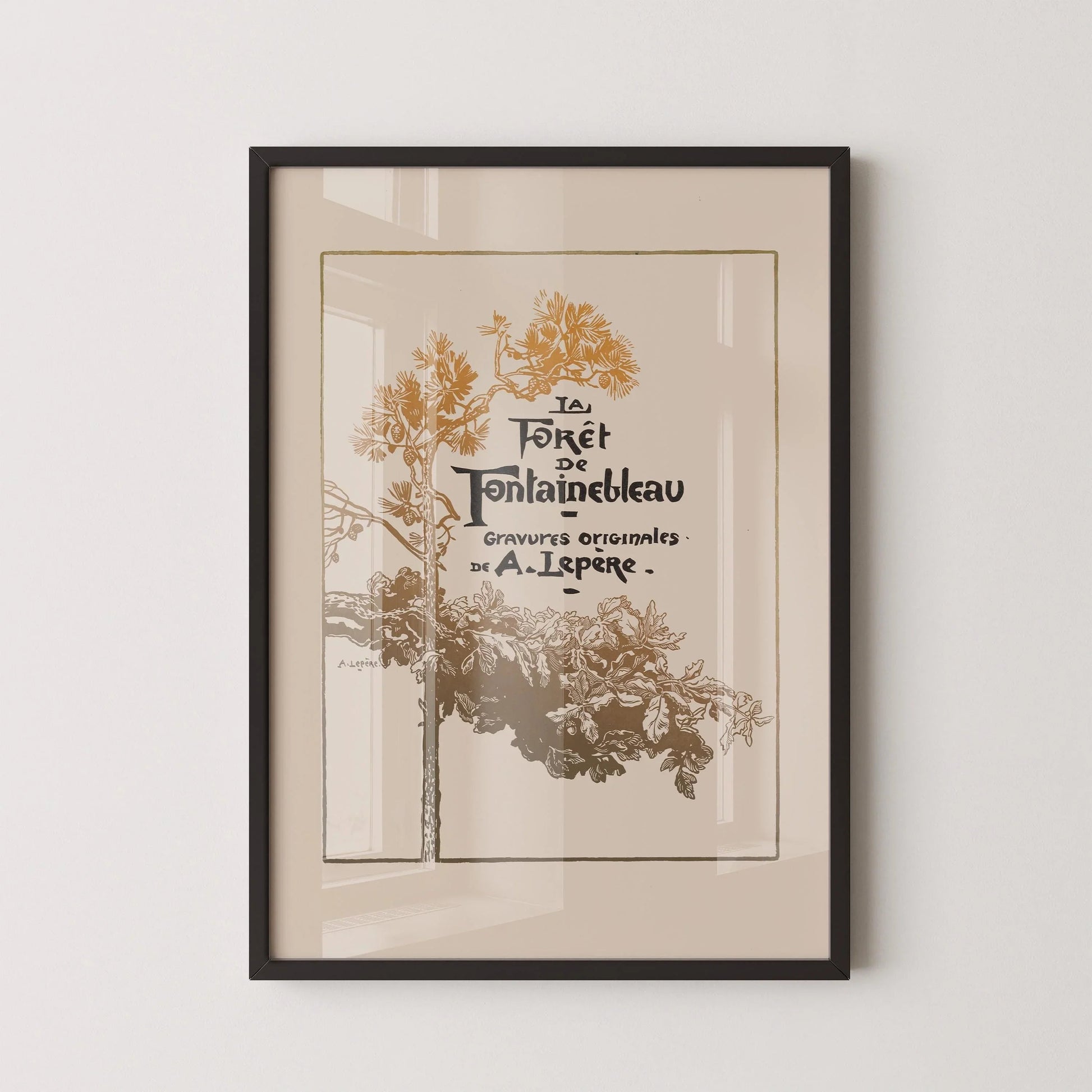 Auguste Lepère - The Forest of Fontainebleau Art Nouveau Print