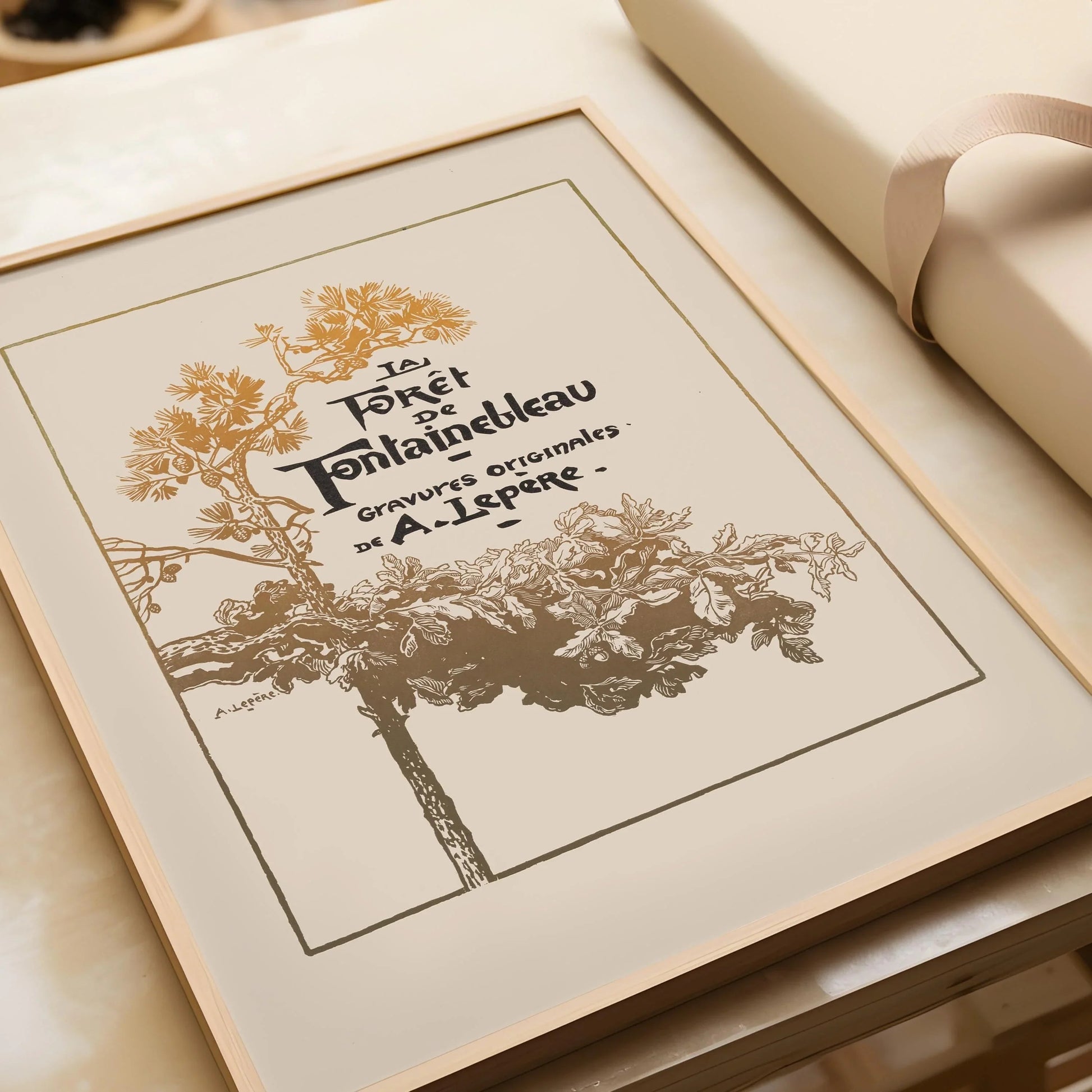 Auguste Lepère - The Forest of Fontainebleau Art Nouveau Print