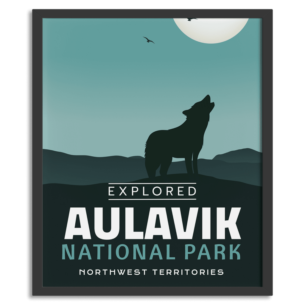 Affiche « Explorée » du parc national d’Aulavik