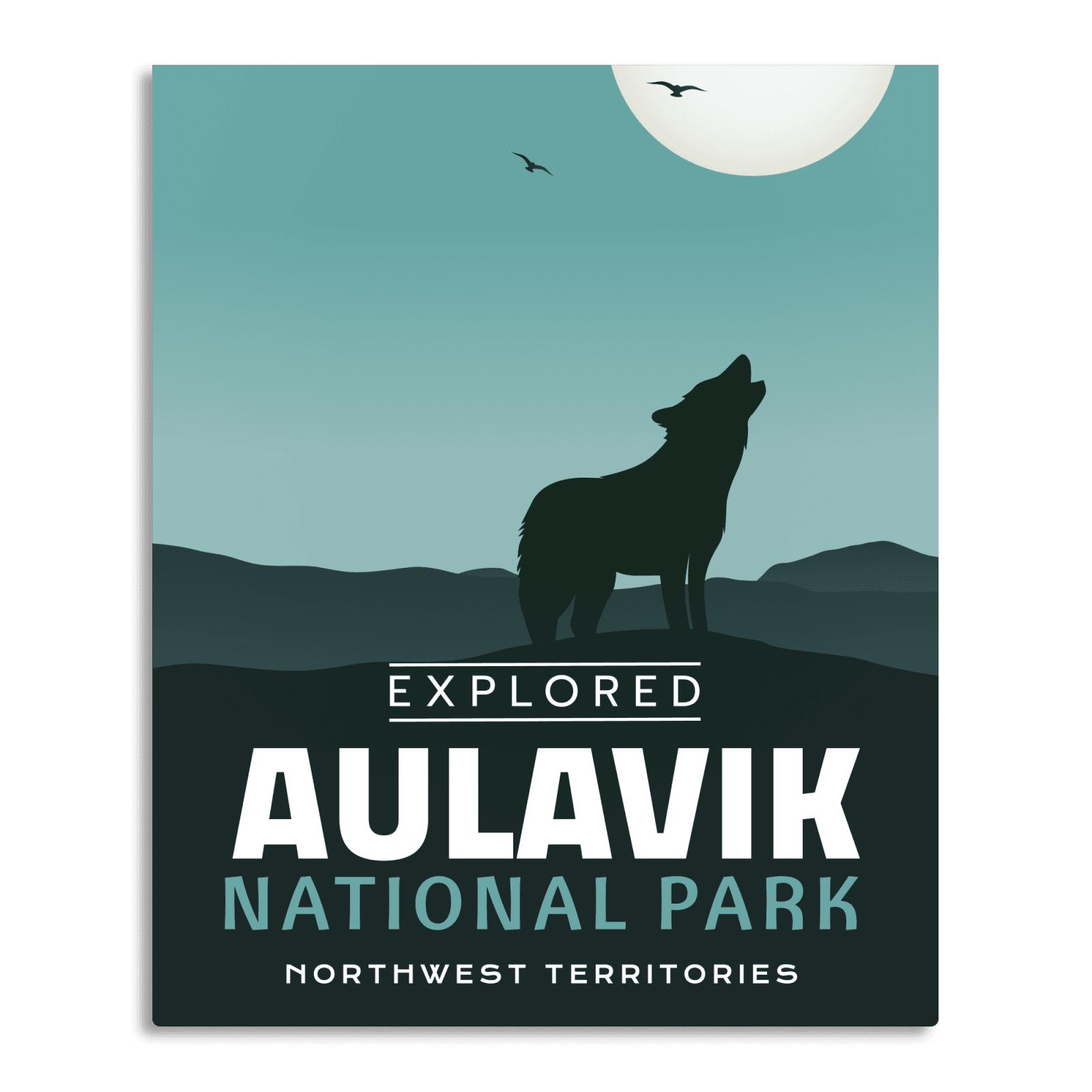 Affiche « Explorée » du parc national d’Aulavik