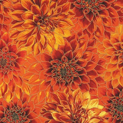 Robert Kaufman - Bouquet d'automne - Flamme - 9854-101