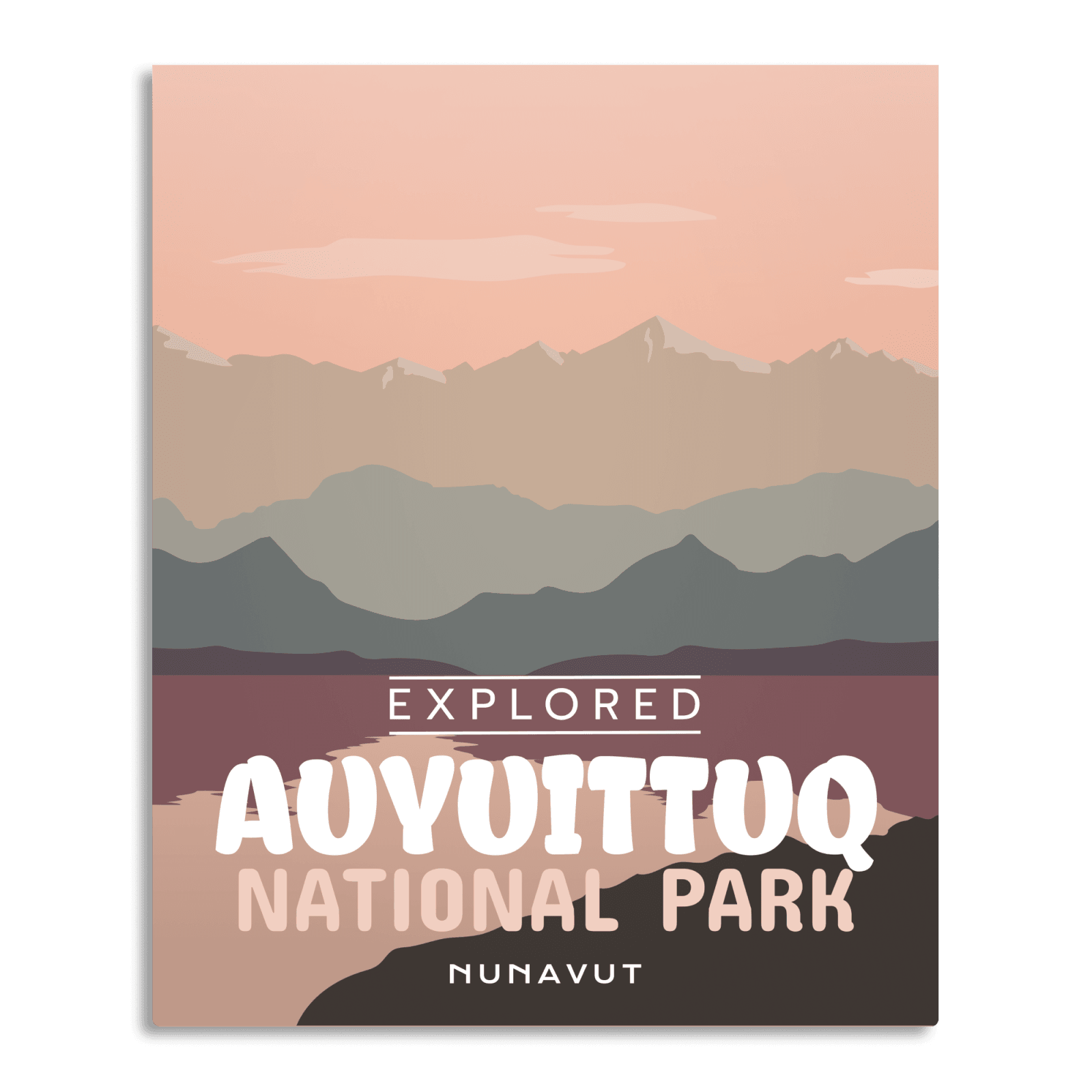 Affiche « Explorée » du parc national d’Auyuittuq