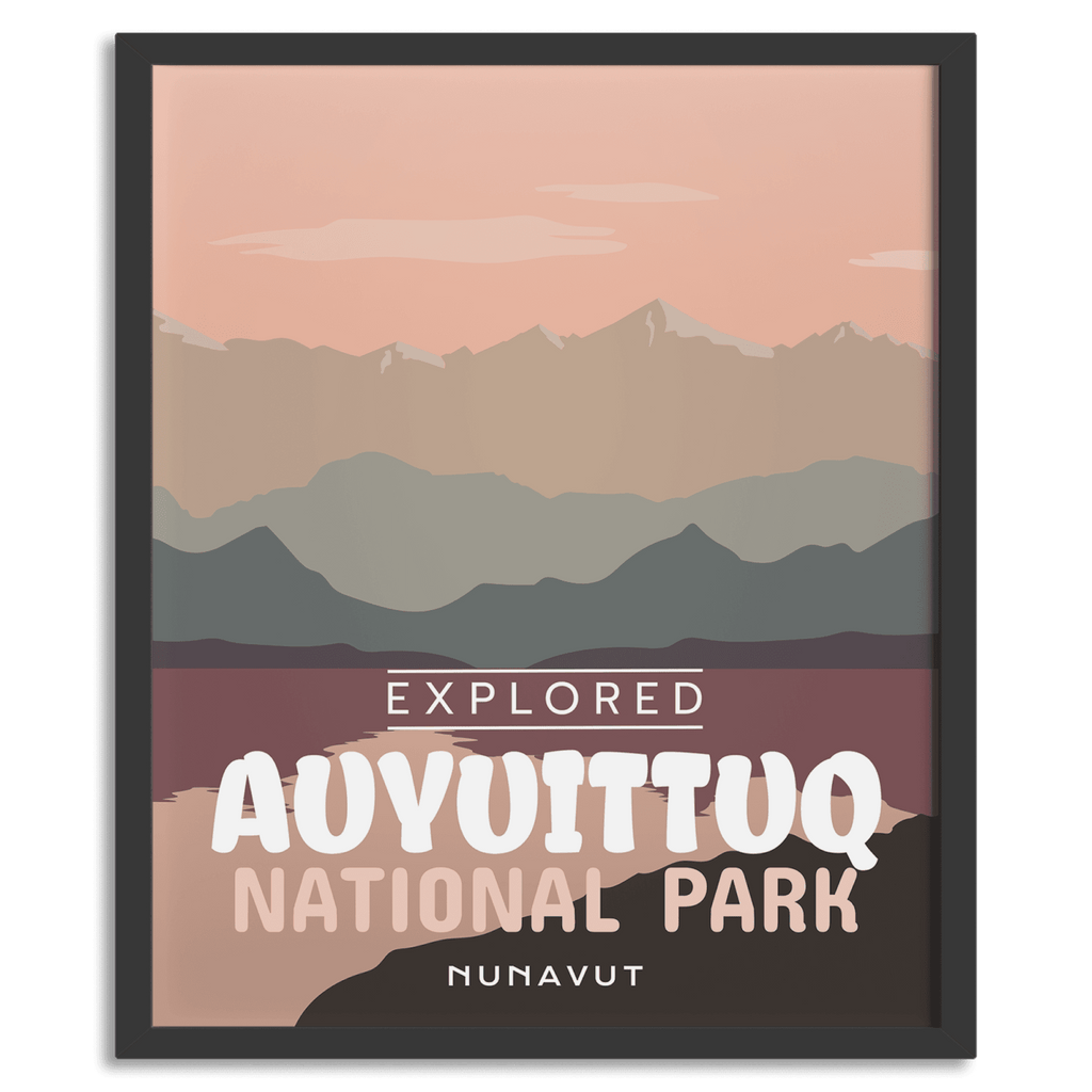 Affiche « Explorée » du parc national d’Auyuittuq