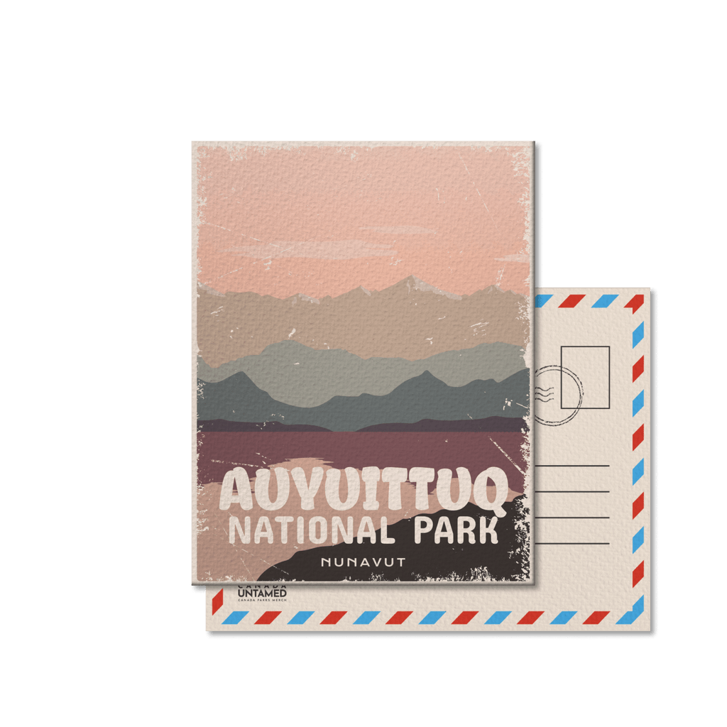 Carte postale du parc national Auyuittuq du Canada