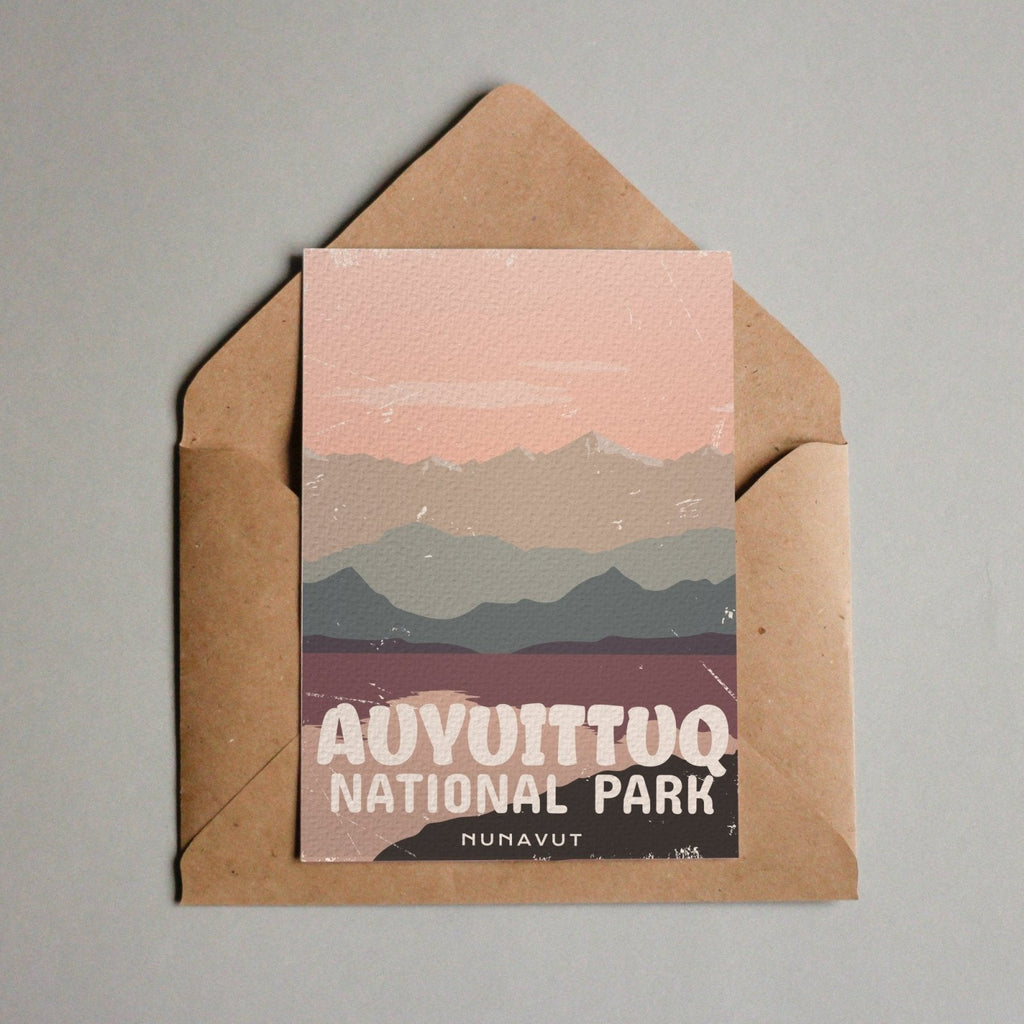 Carte postale du parc national Auyuittuq du Canada