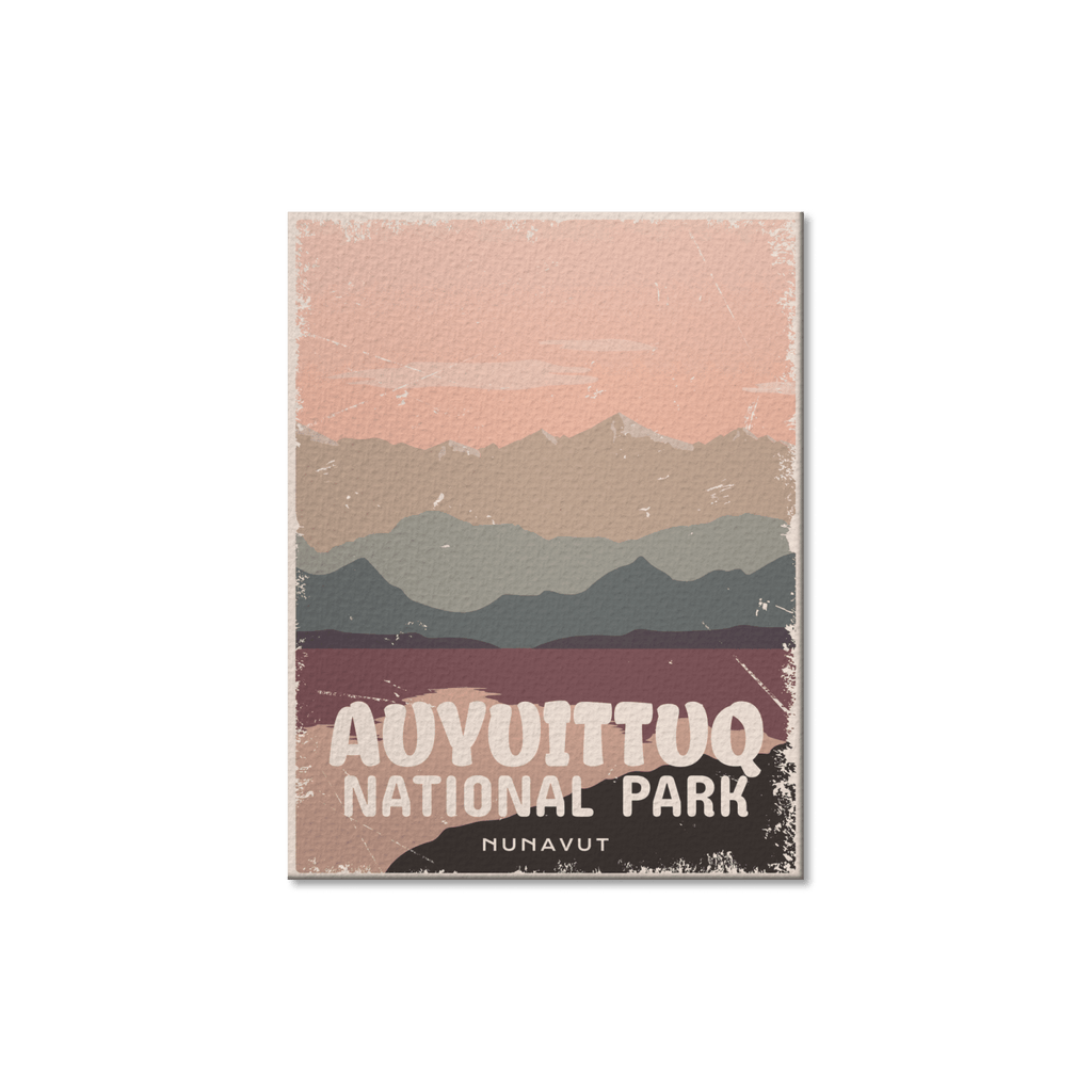 Carte postale du parc national Auyuittuq du Canada