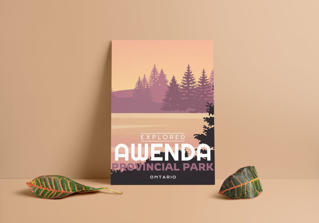 Awenda Provincial Park 'Explored' Poster