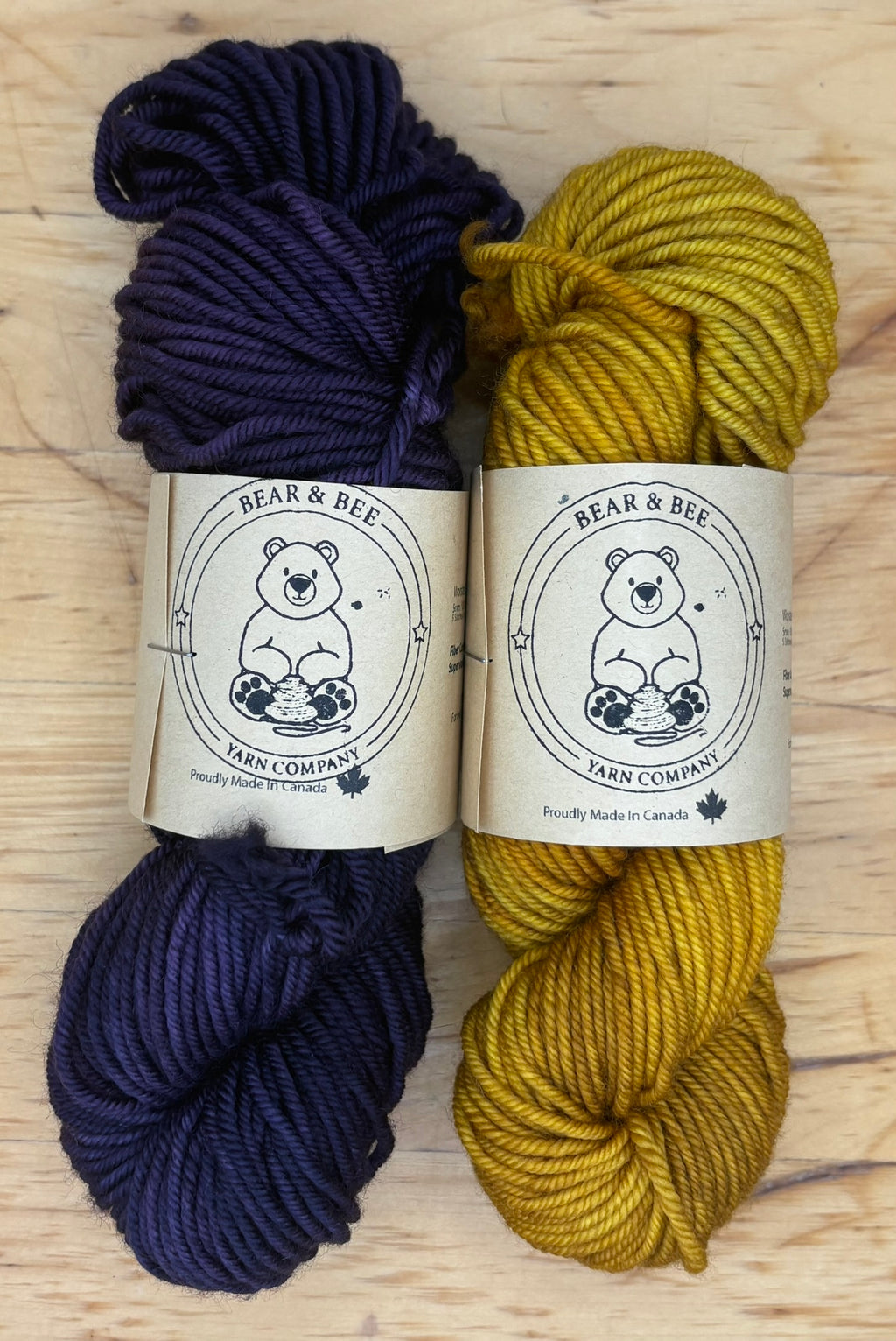 Superwash Merino - Worsted - 100g  Made in Canada