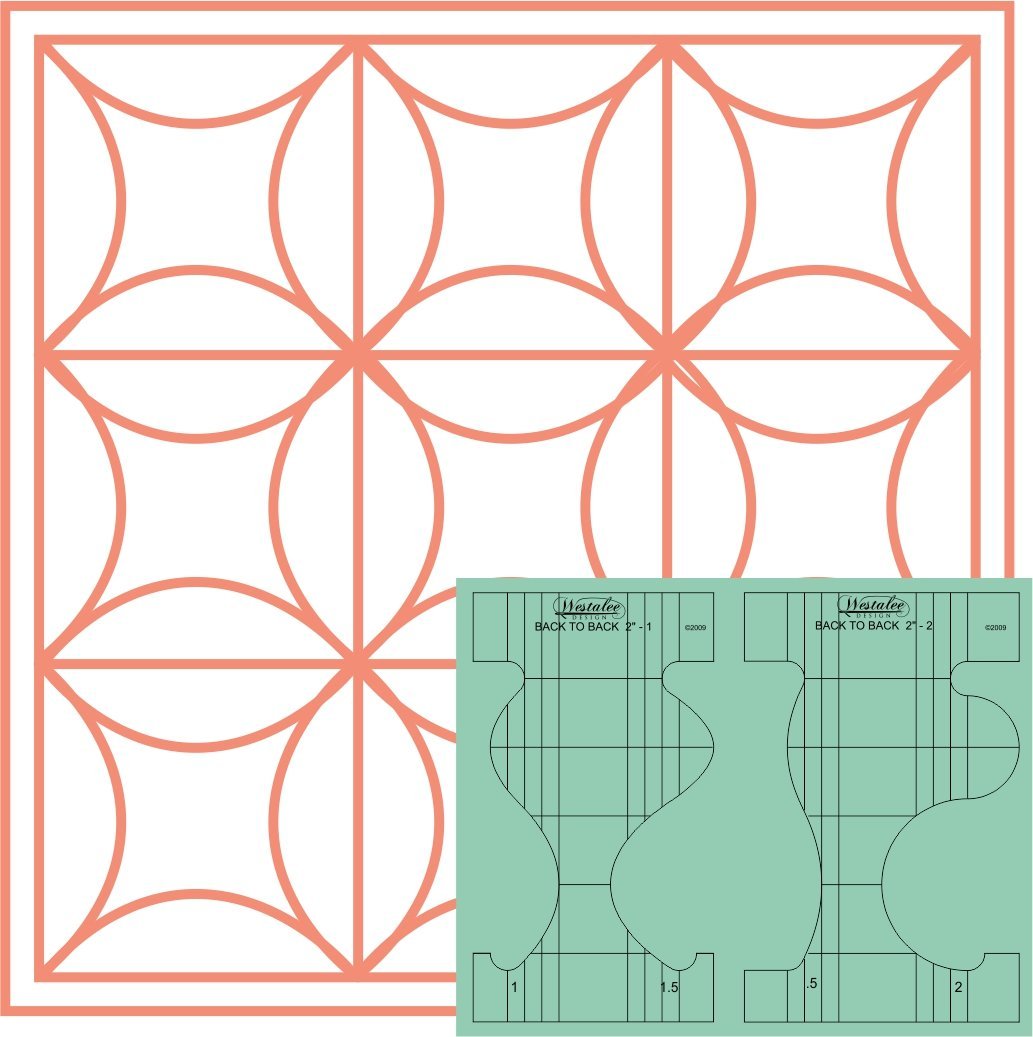 Modèles Westalee dos à dos 2" x 1 1/2" 2"x1/2" 2"x1" Design