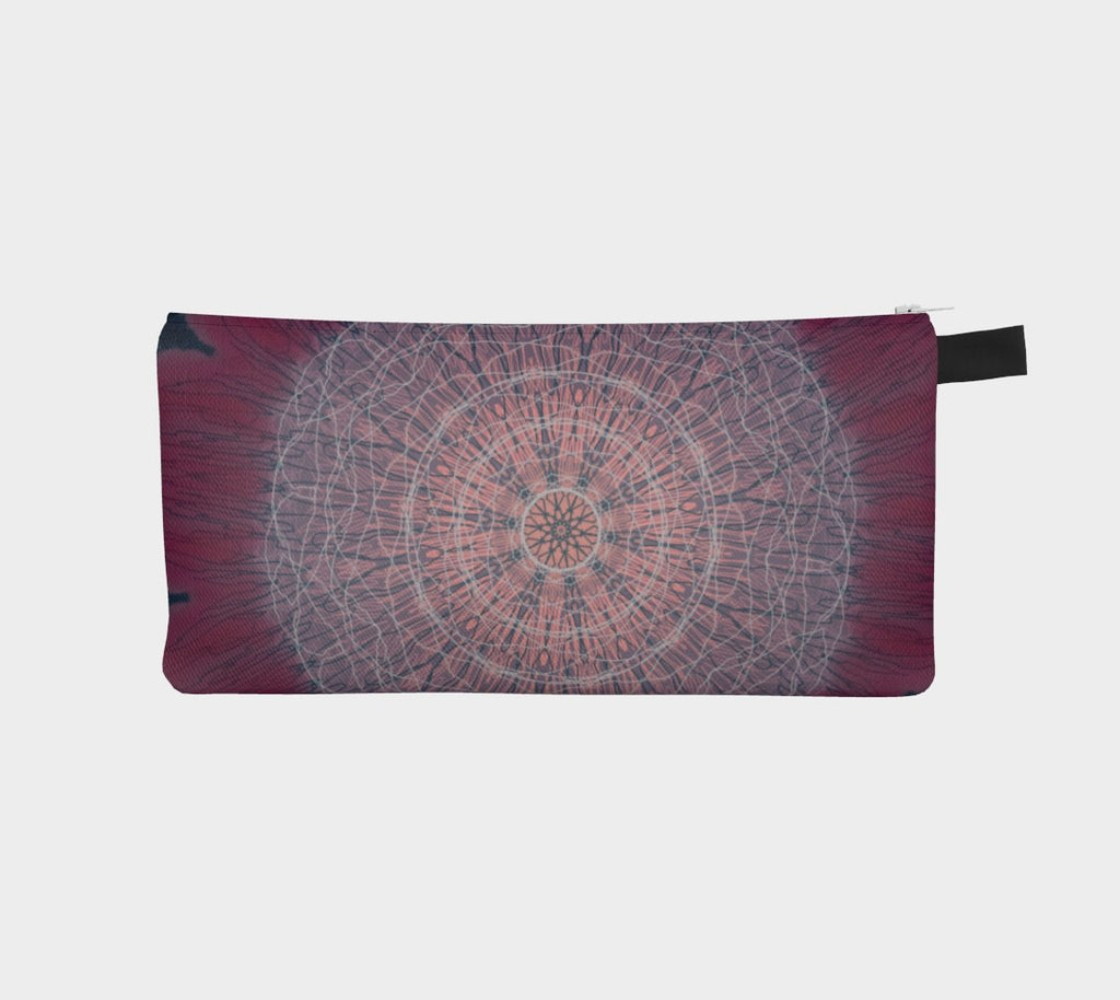 Zippered Cotton Canvas Pencil Case | Floral Mandala